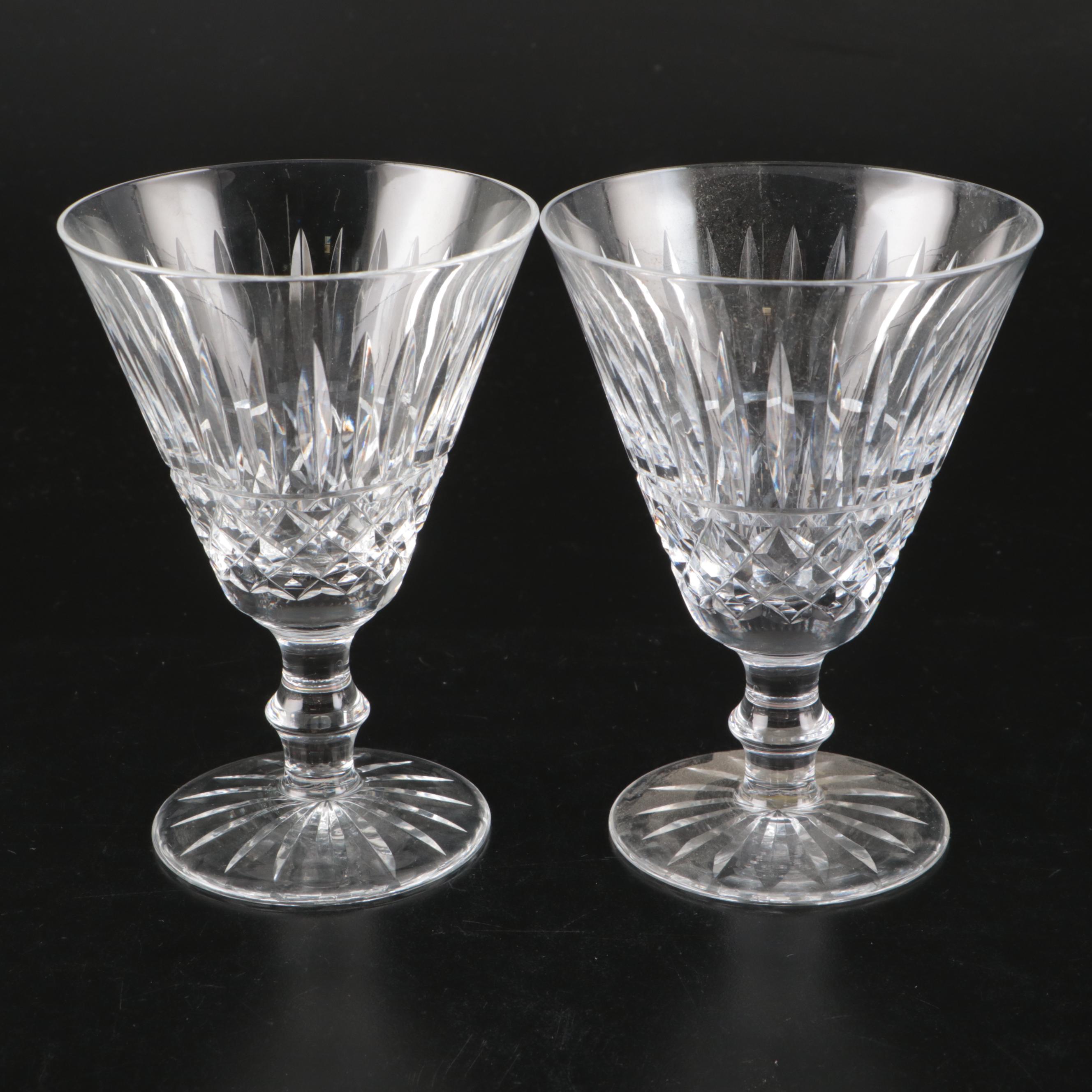 Waterford "Maeve" Crystal Claret Wine Glasses, Coupes, and Tumblers