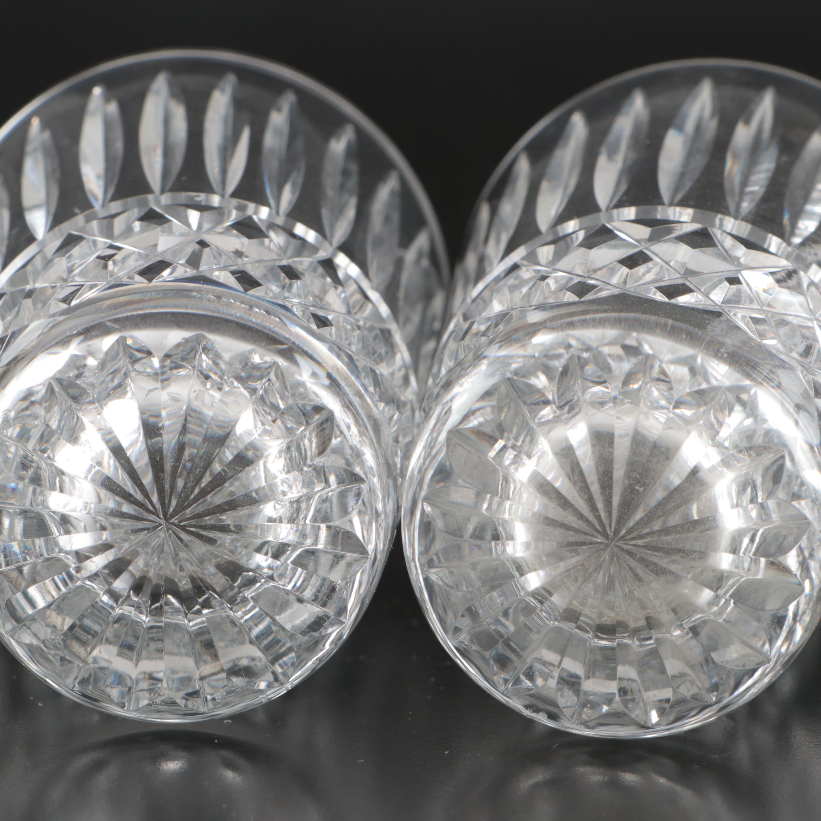 Waterford "Maeve" Crystal Claret Wine Glasses, Coupes, and Tumblers