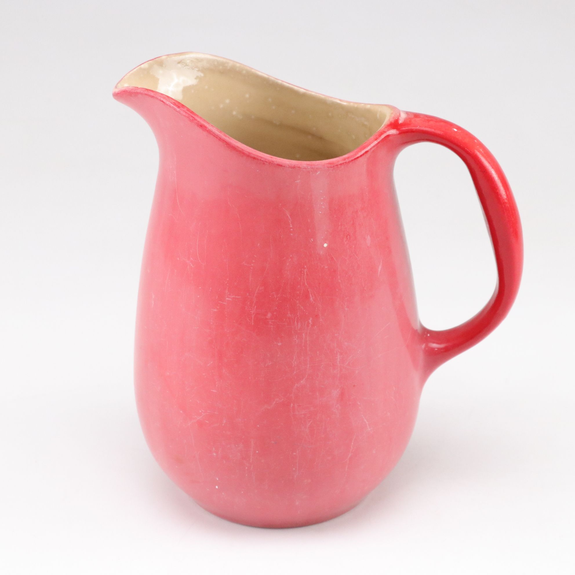 Handcrafted Terracotta Platter and Bowl with Red Pitcher, 1990s