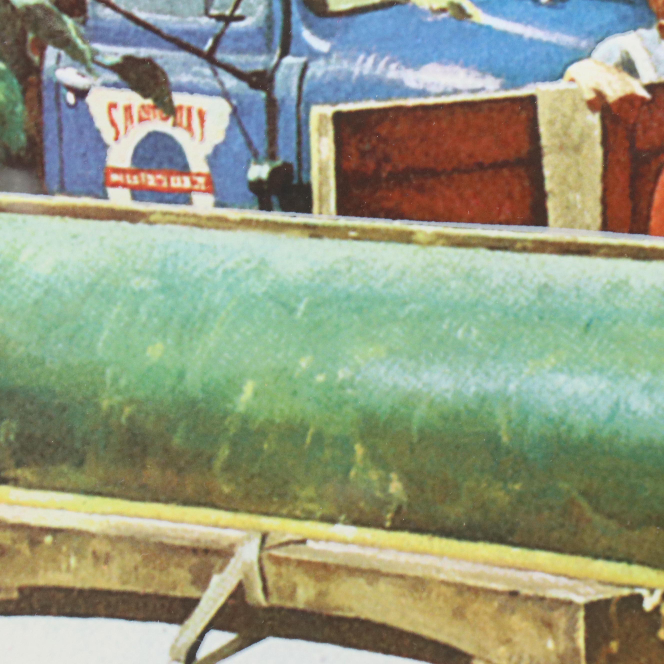 Estate of Norman Rockwell Seriolithograph "Crossroads on Sunday"