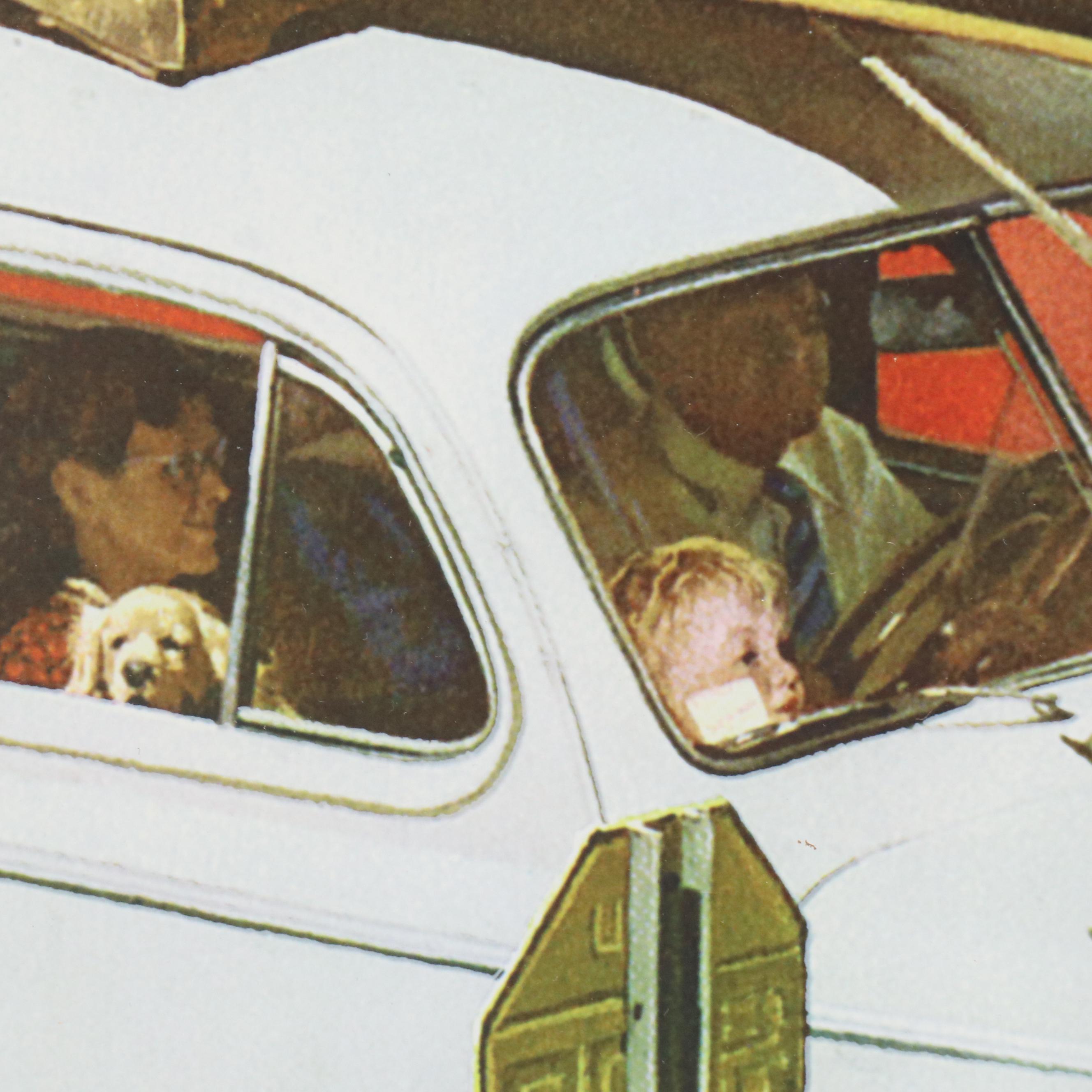 Estate of Norman Rockwell Seriolithograph "Crossroads on Sunday"