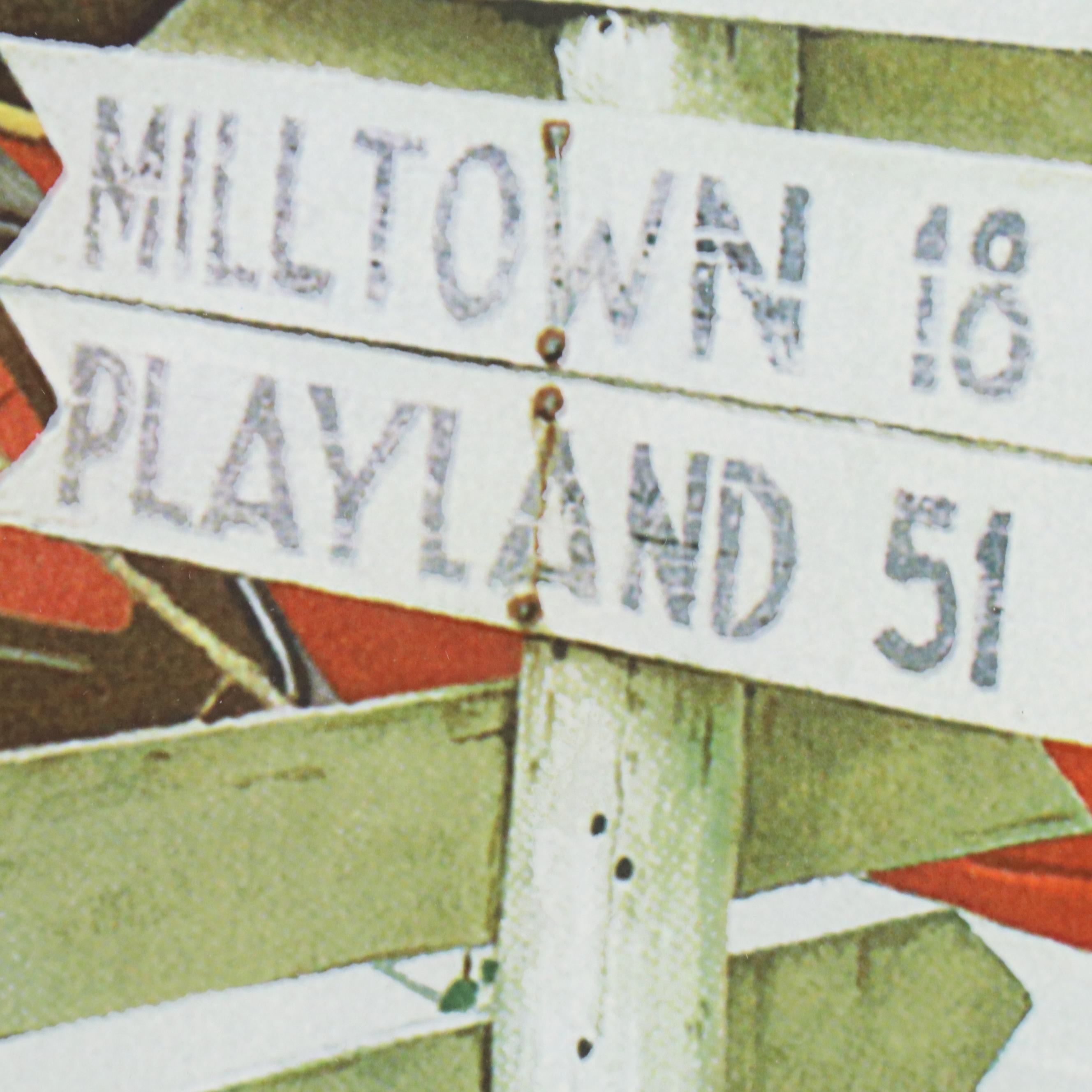 Estate of Norman Rockwell Seriolithograph "Crossroads on Sunday"