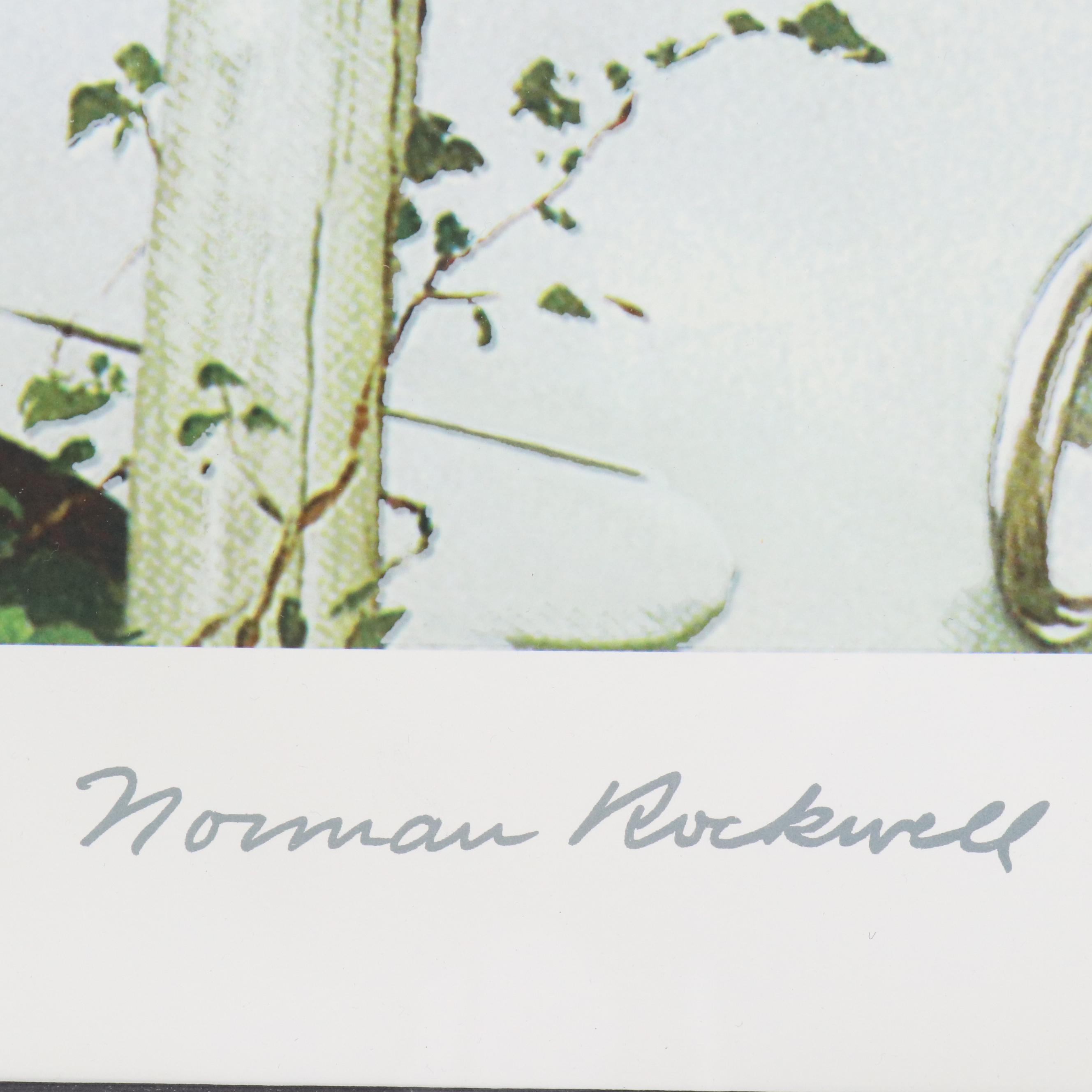 Estate of Norman Rockwell Seriolithograph "Crossroads on Sunday"