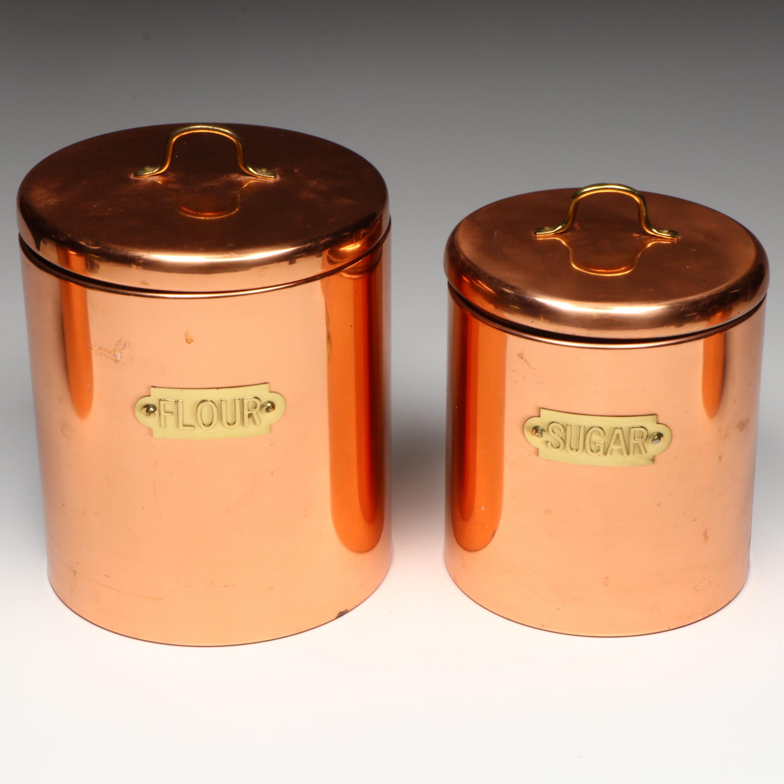 Copper Canister Kitchen Set