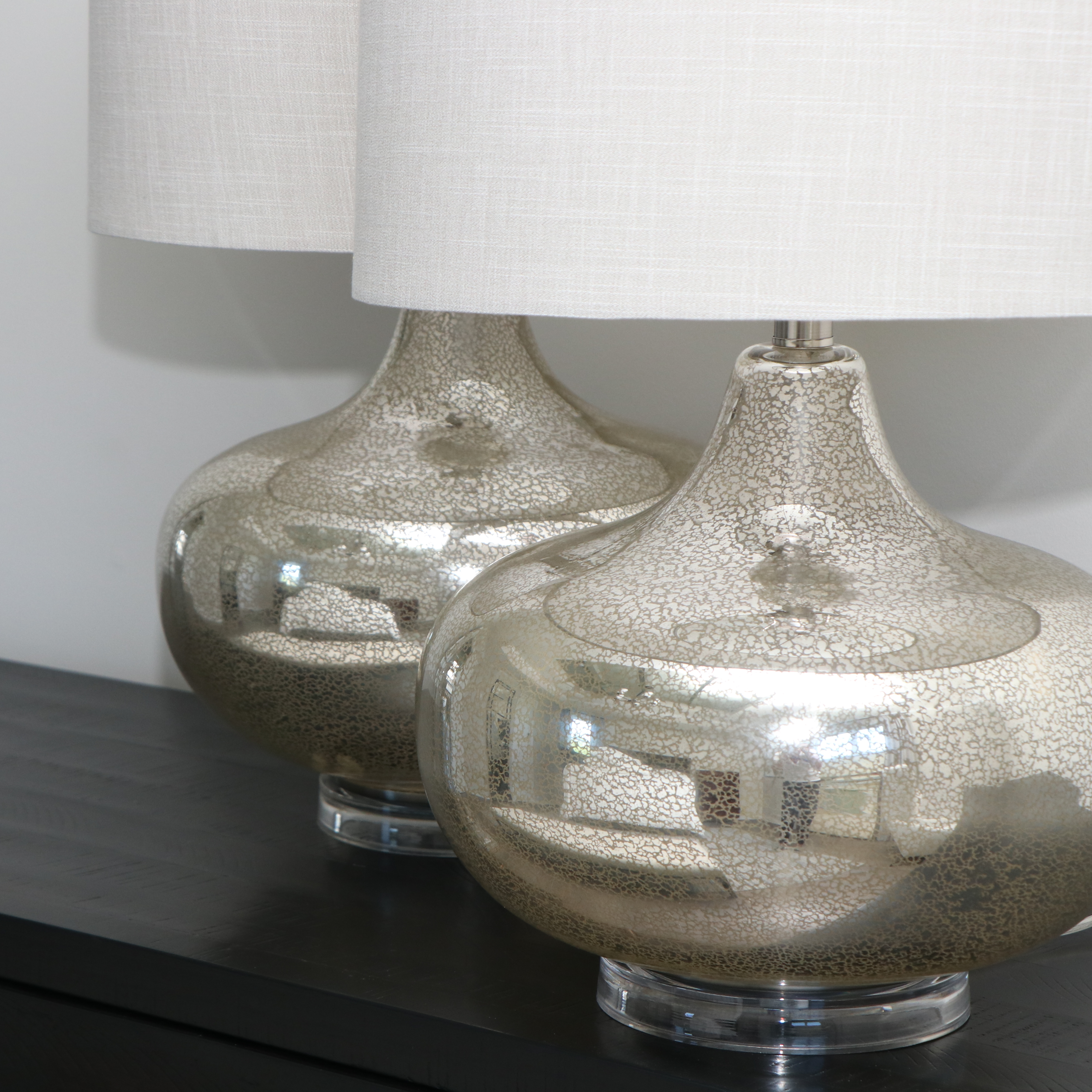 Pair of Stylecraft Mercury Glass Table Lamps