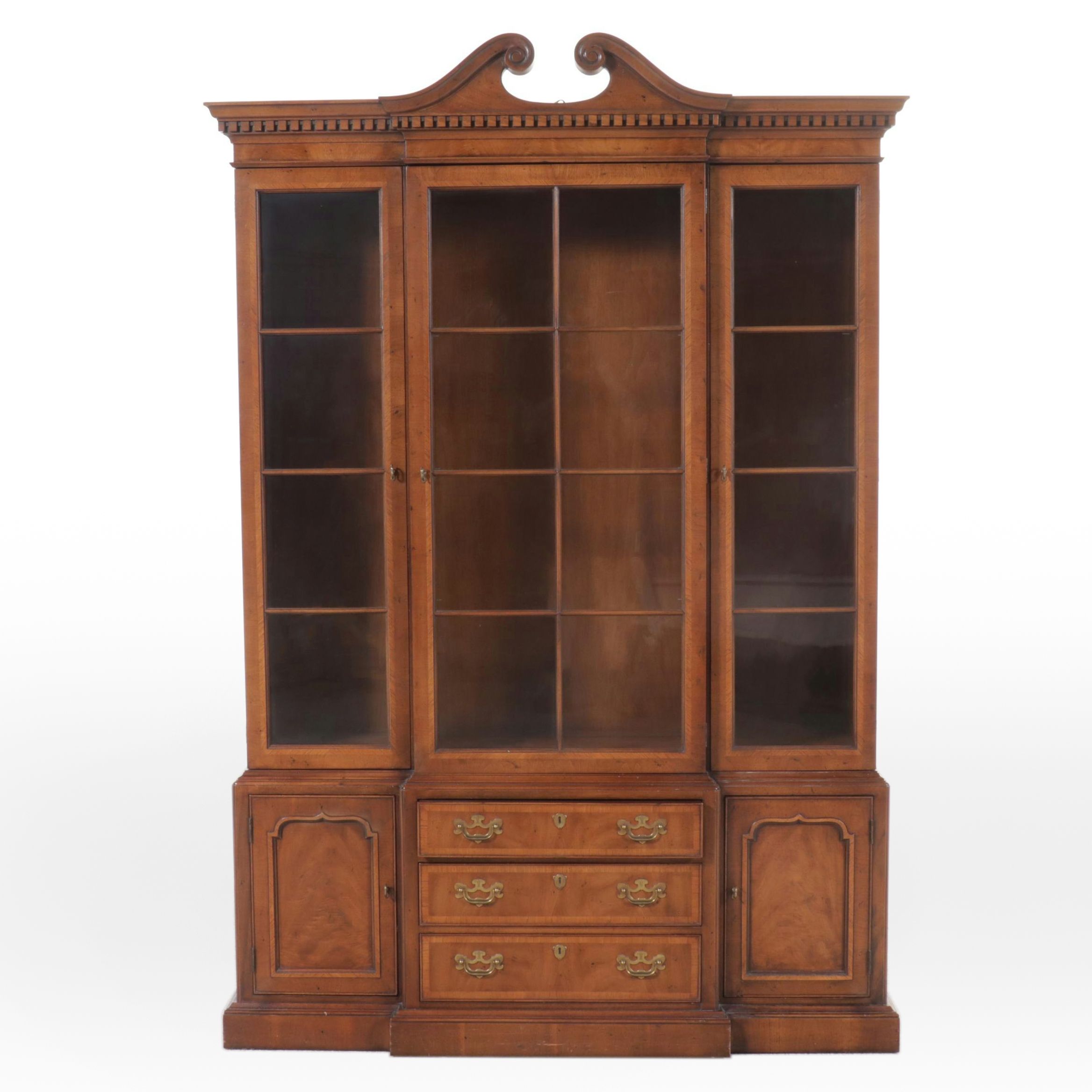 Henredon "18th Century Portfolio" Walnut China Cabinet