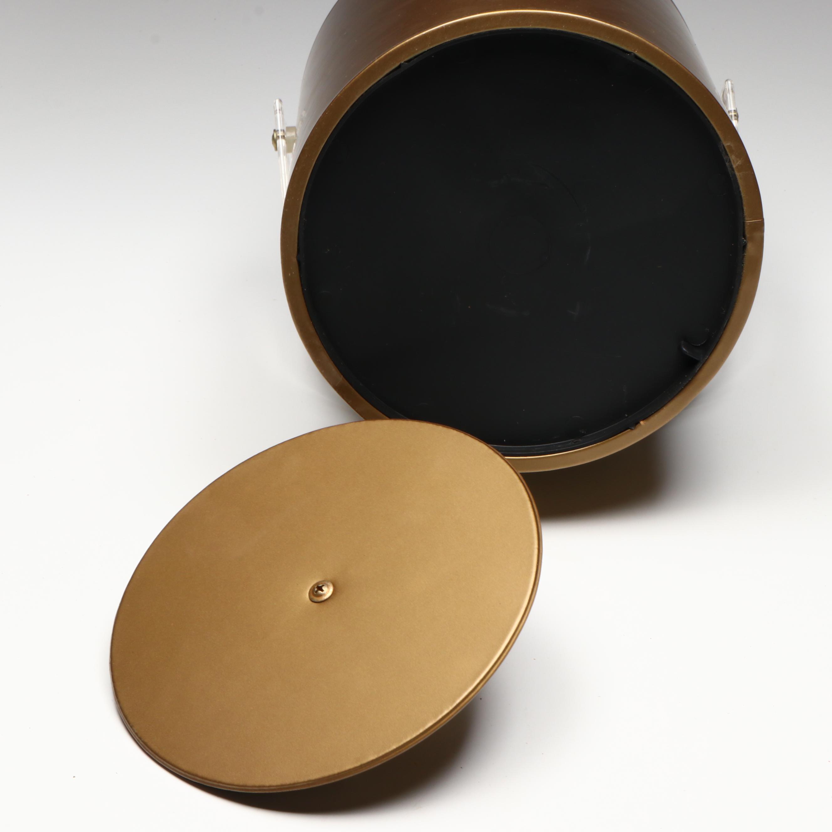 Arthur Armour Mid Century Modern Aluminum Tray with Tumblers and Ice Bucket