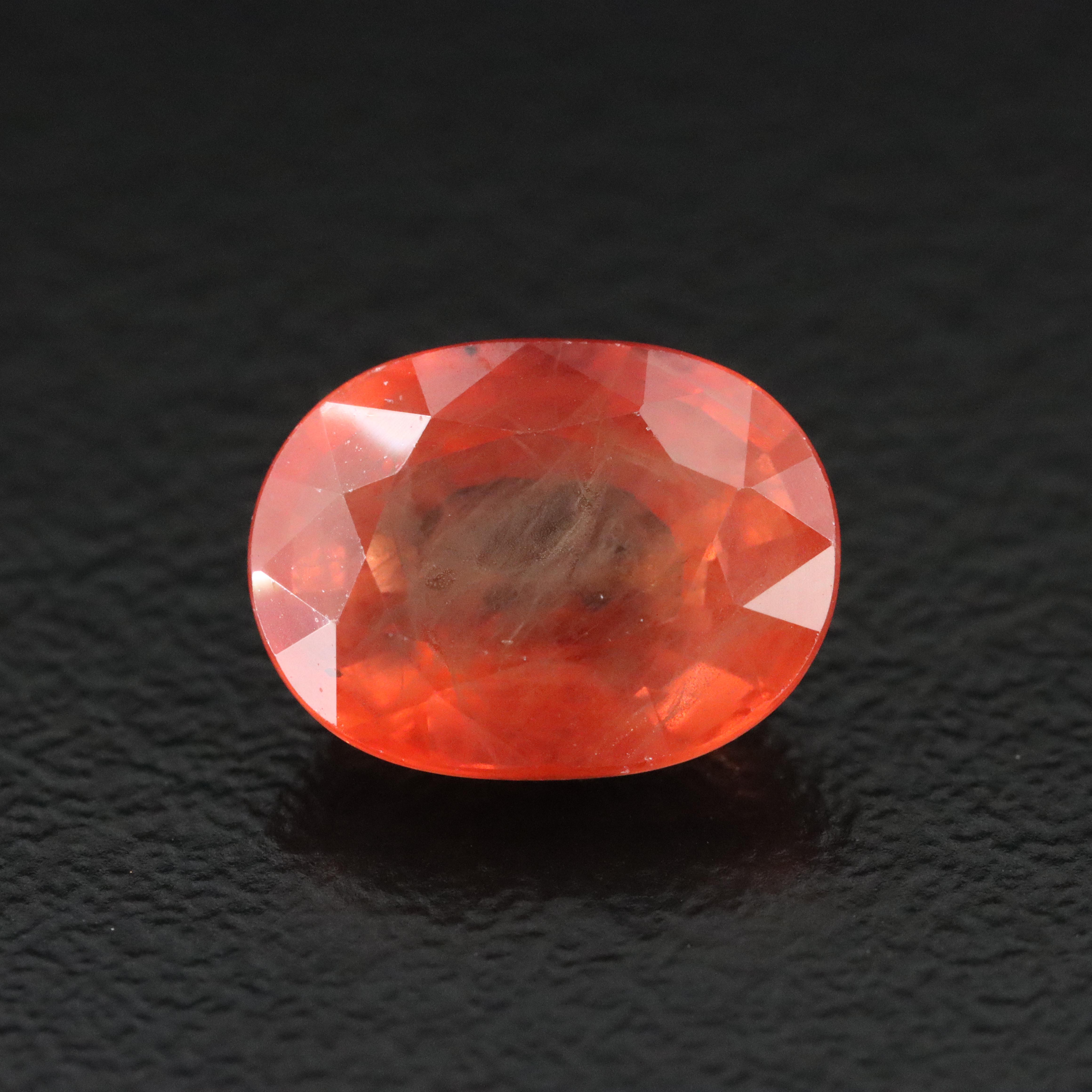 Loose 4.37 CT Orange Sapphire