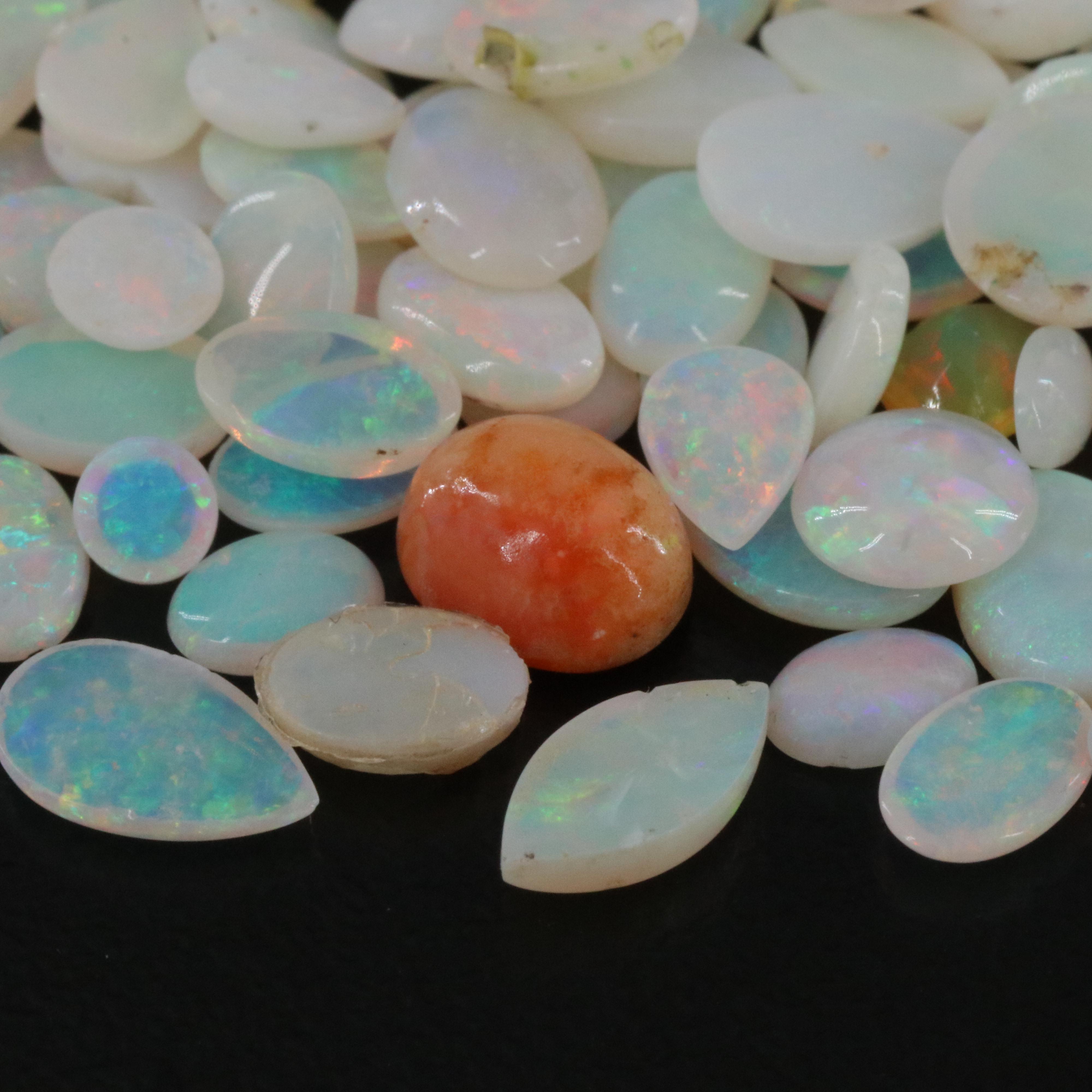 Loose 72.20 CTW Opal and Fire Opal Lot