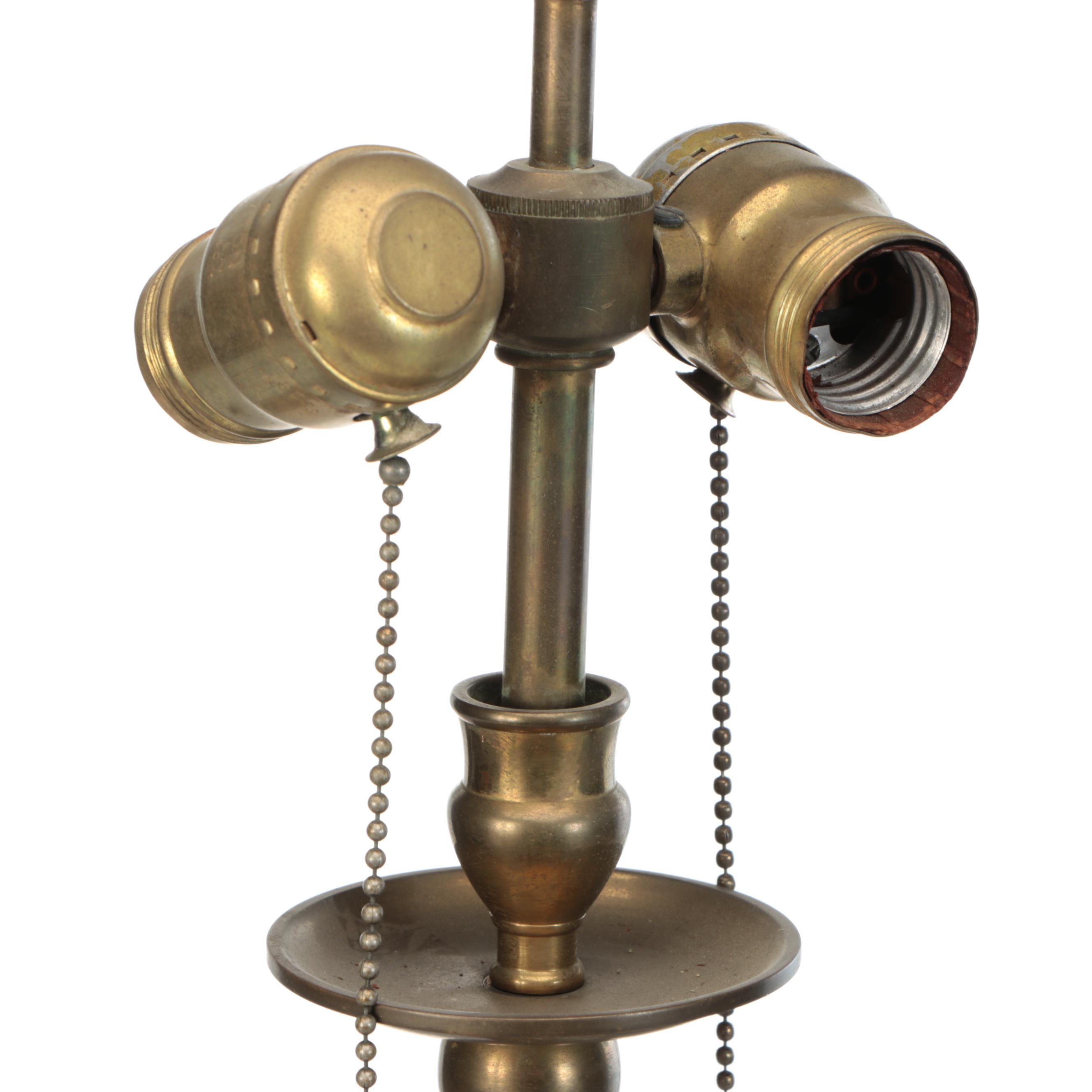 Pair of Brass Candelabra Table Lamps, Mid to Late 20th Century