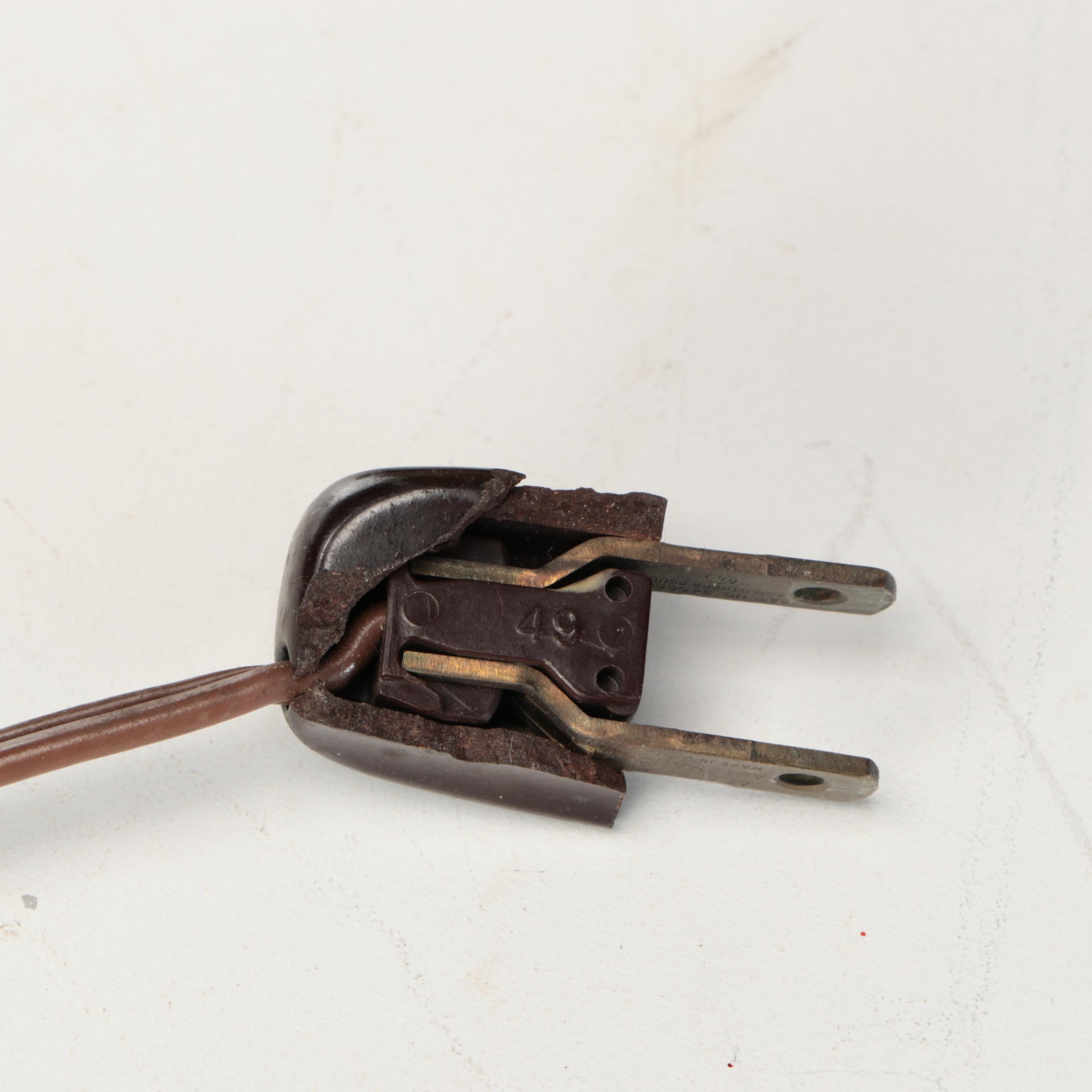 Pair of Brass Candelabra Table Lamps, Mid to Late 20th Century