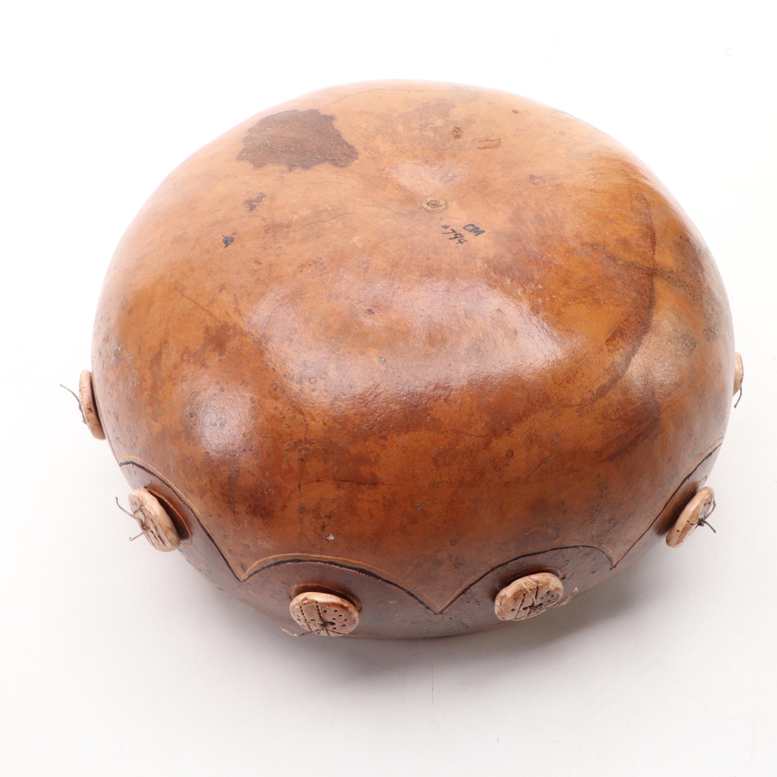 M. Garner with Other Handcrafted Gourd Vessels