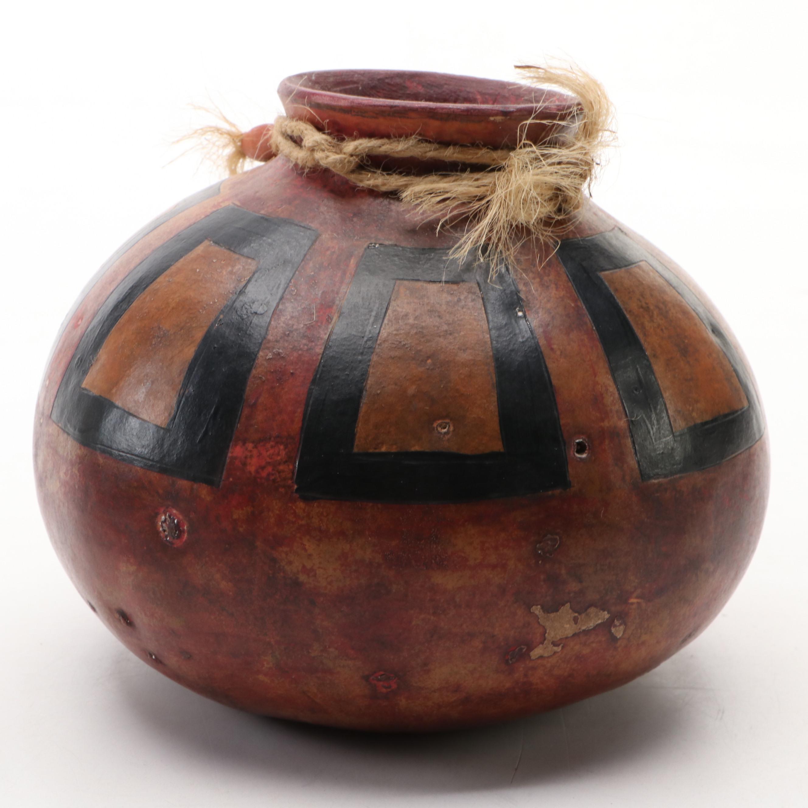M. Garner with Other Handcrafted Gourd Vessels