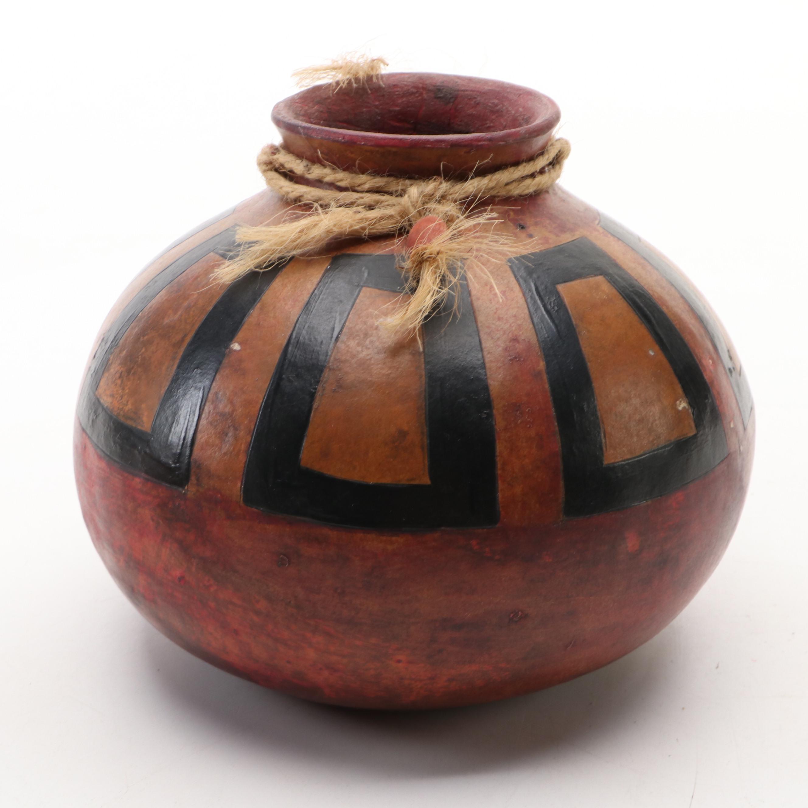 M. Garner with Other Handcrafted Gourd Vessels