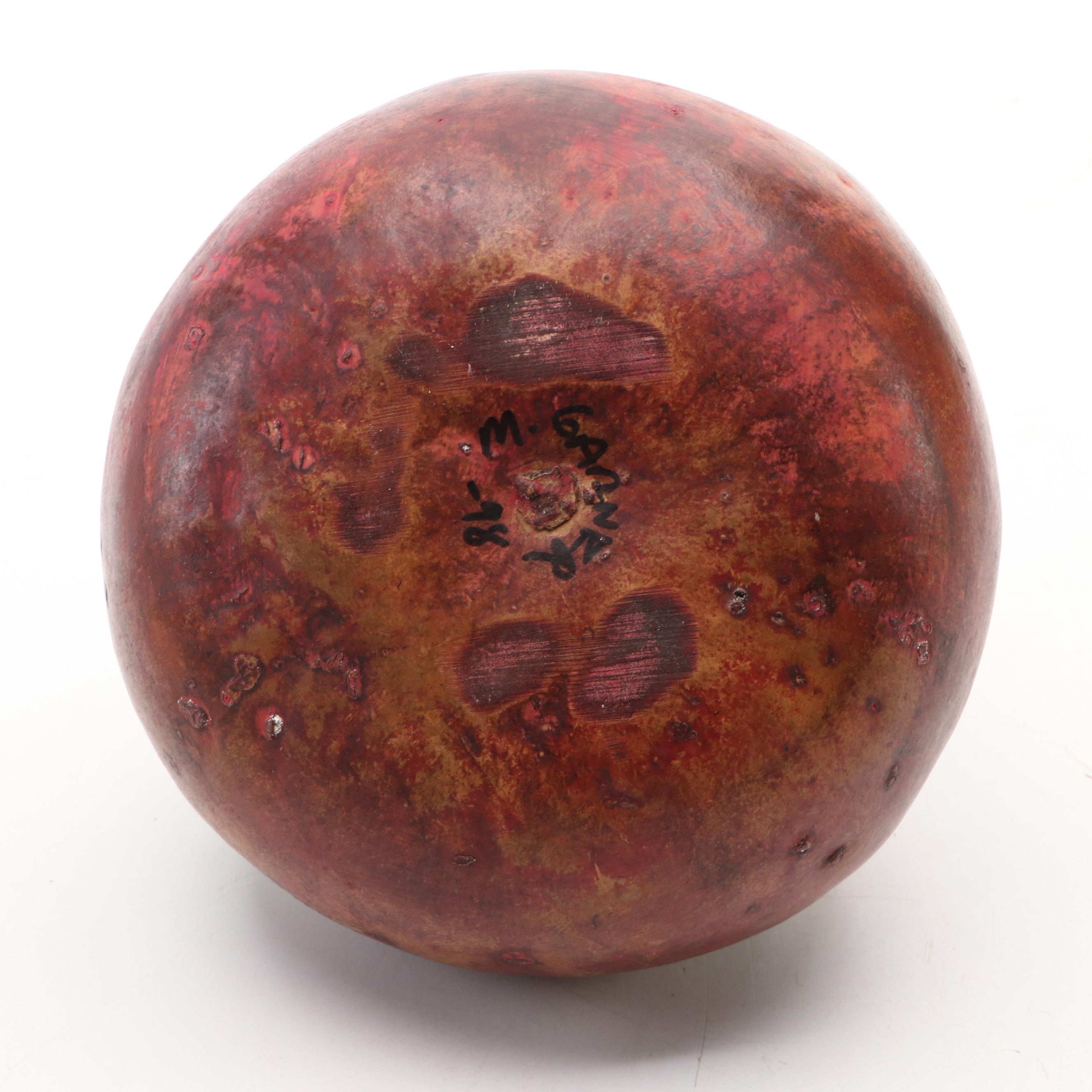 M. Garner with Other Handcrafted Gourd Vessels