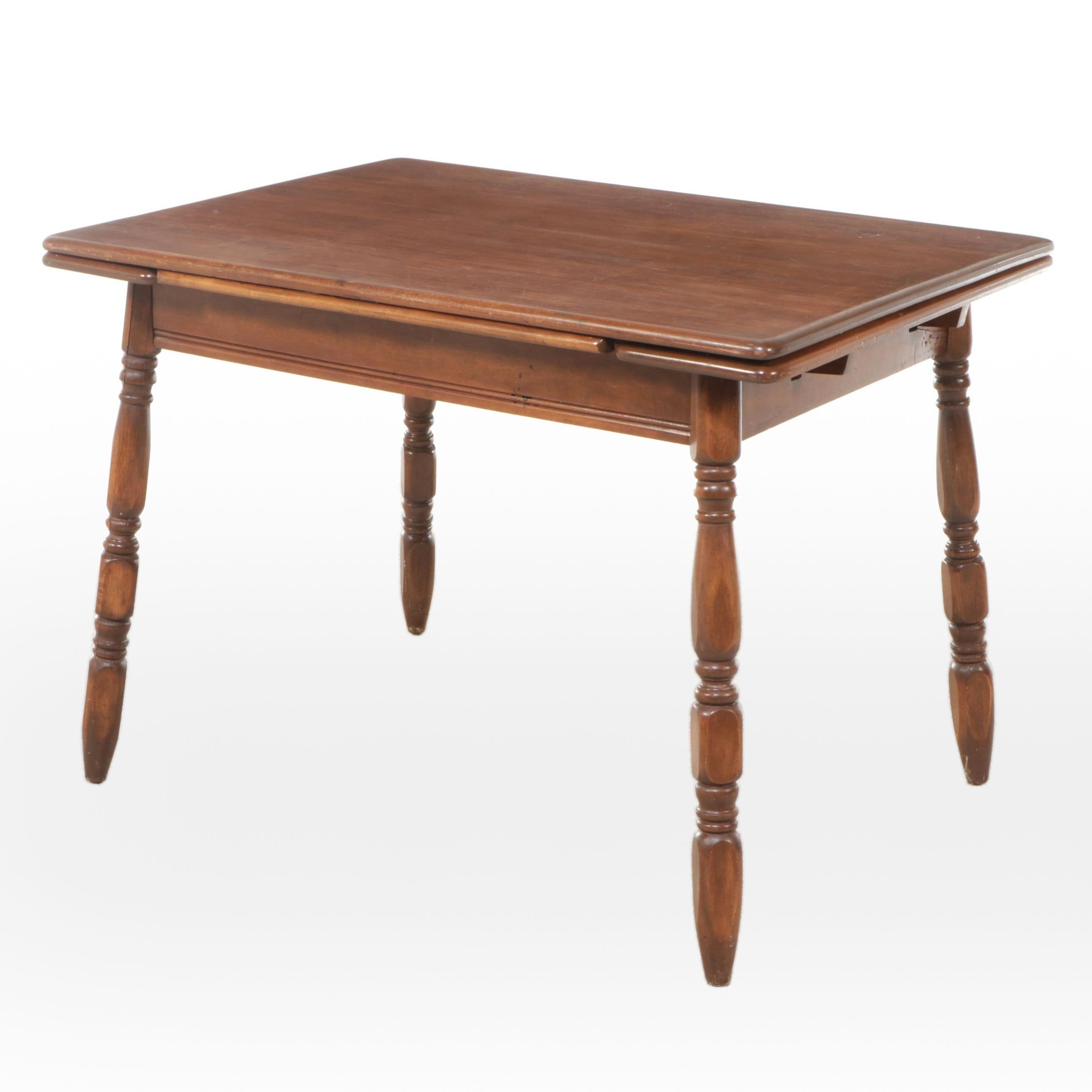 American Colonial Style Cherry Dining Table, Mid to Late 20th Century