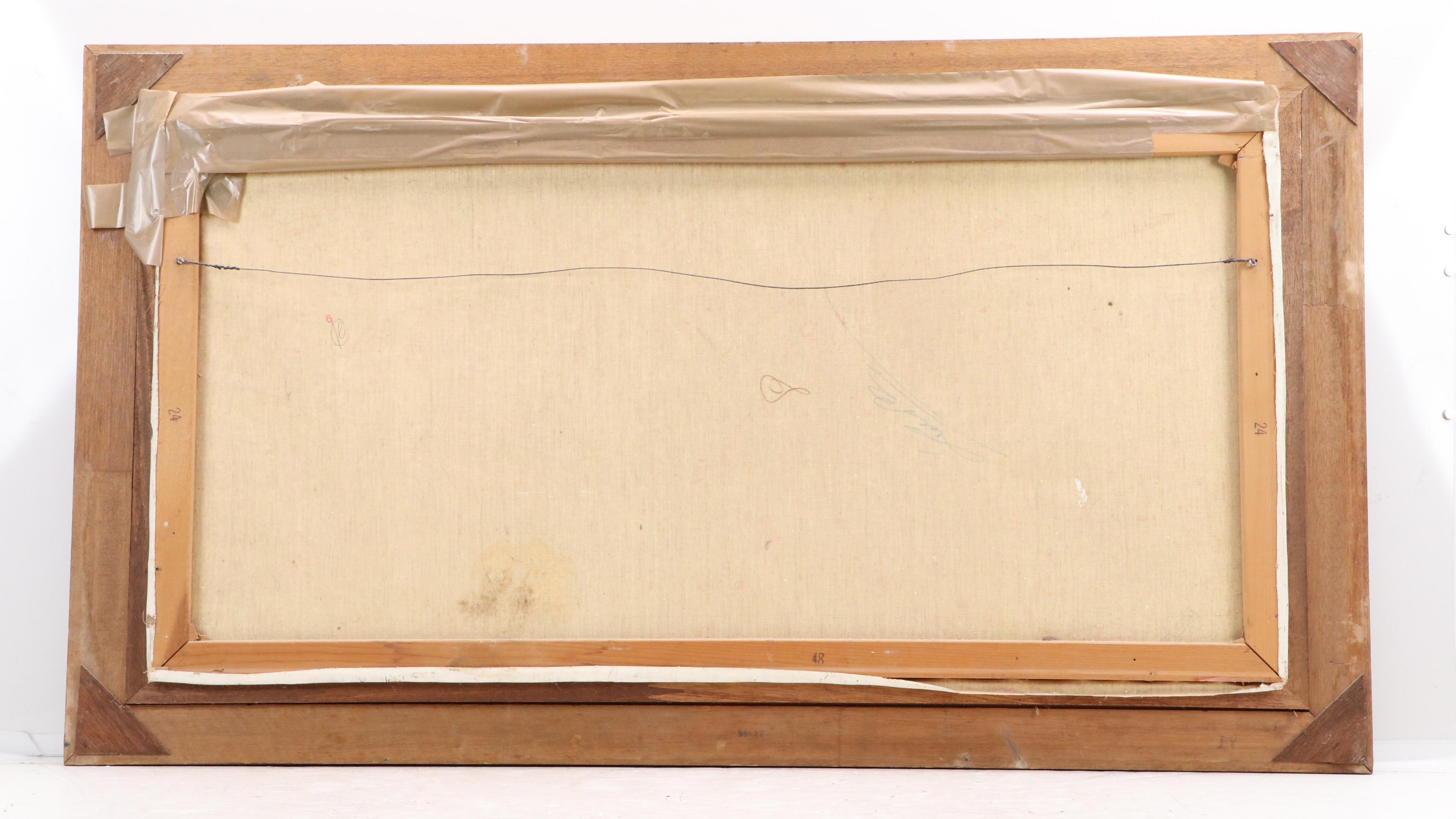 Brasso Embellished Serigraph of Parisian Boulevard with Arc de Triomphe