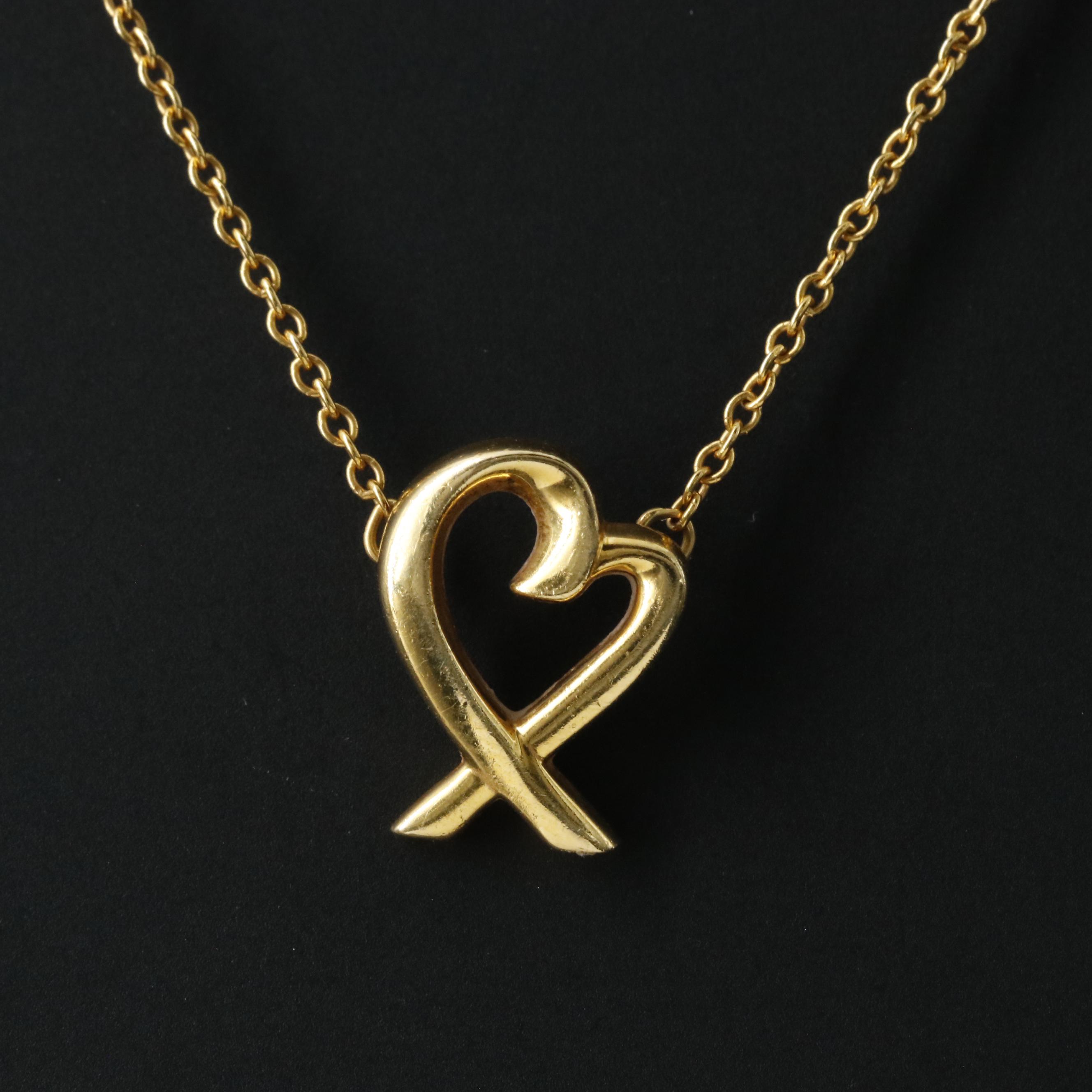 Paloma Picasso for Tiffany & Co. Loving Heart 18K Necklace