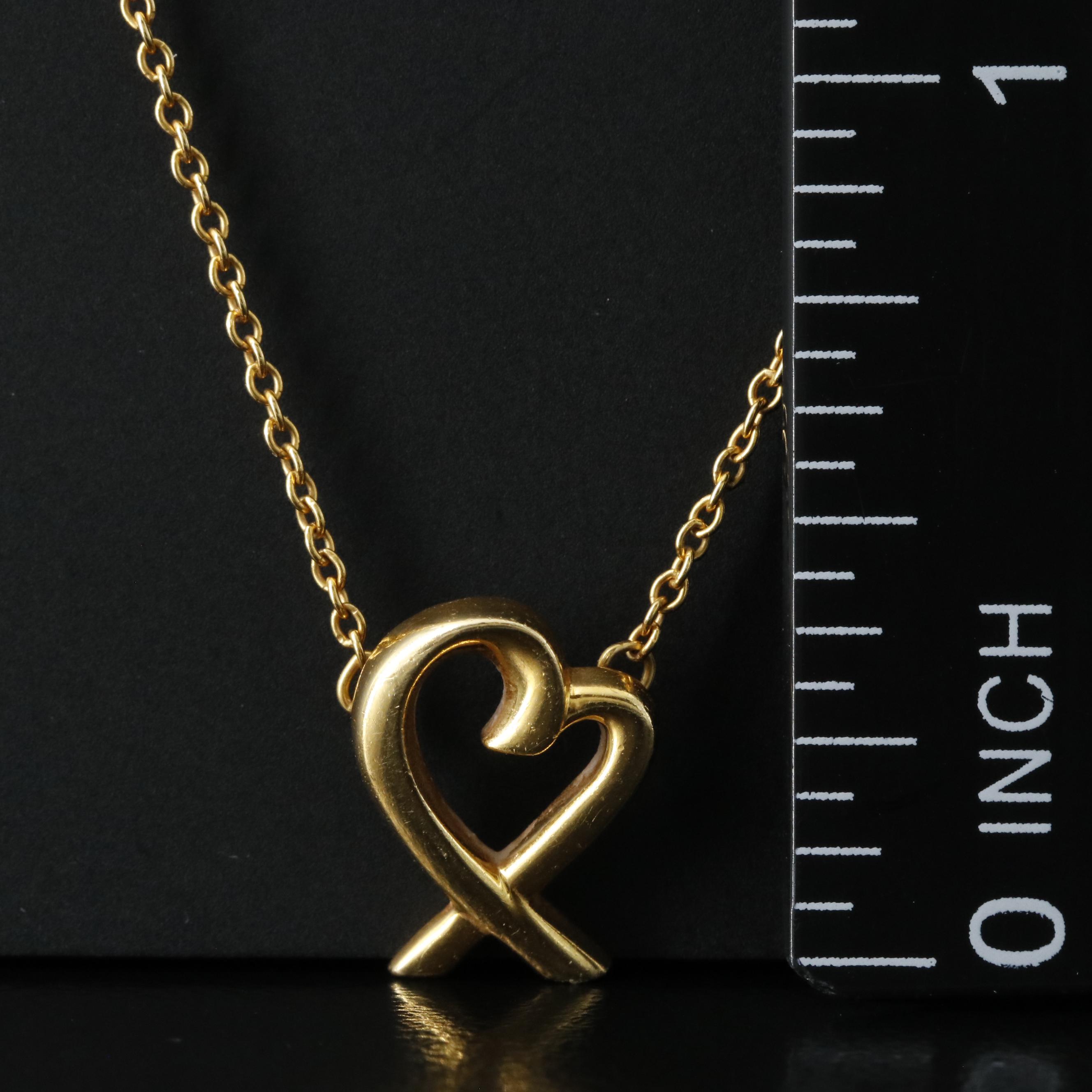 Paloma Picasso for Tiffany & Co. Loving Heart 18K Necklace