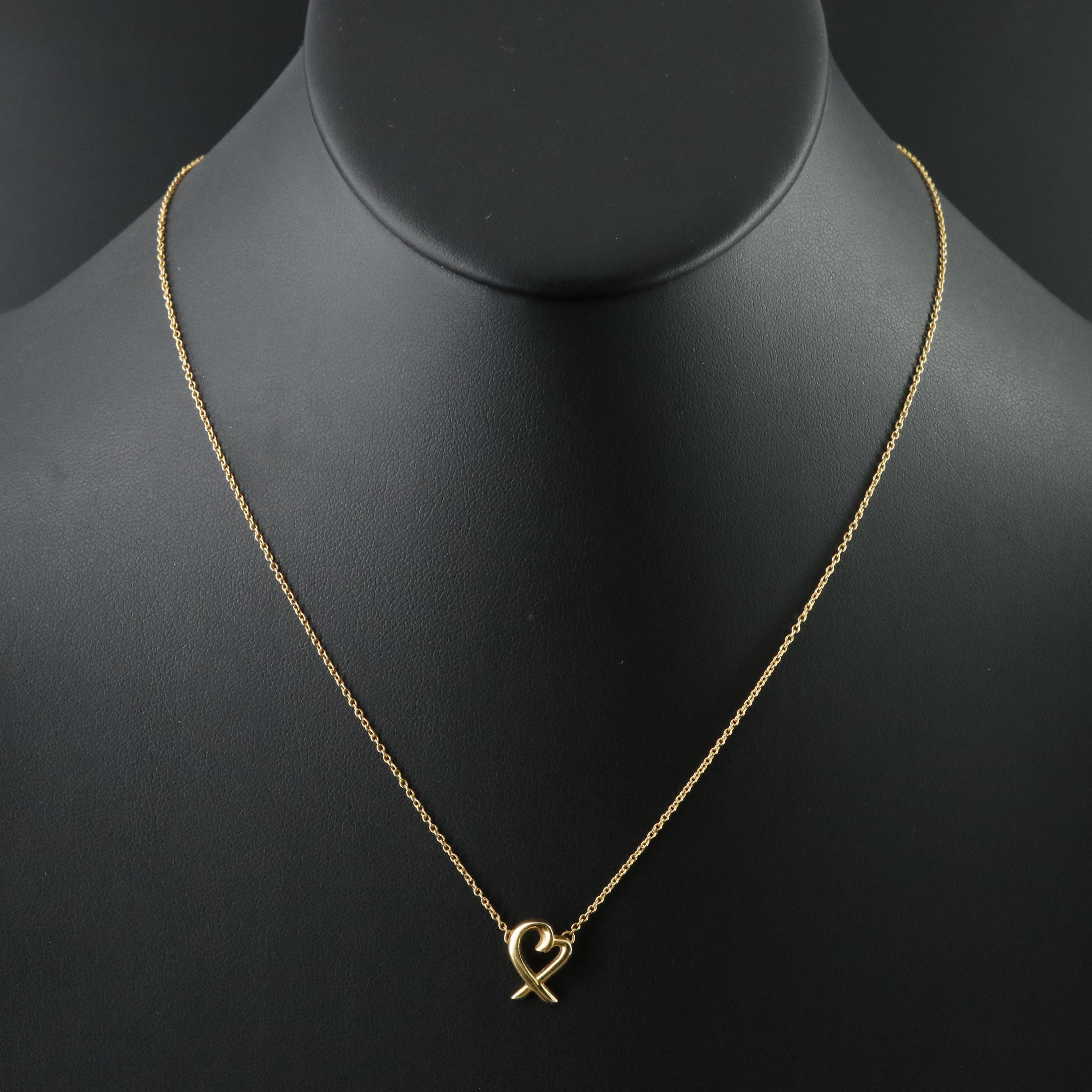Paloma Picasso for Tiffany & Co. Loving Heart 18K Necklace