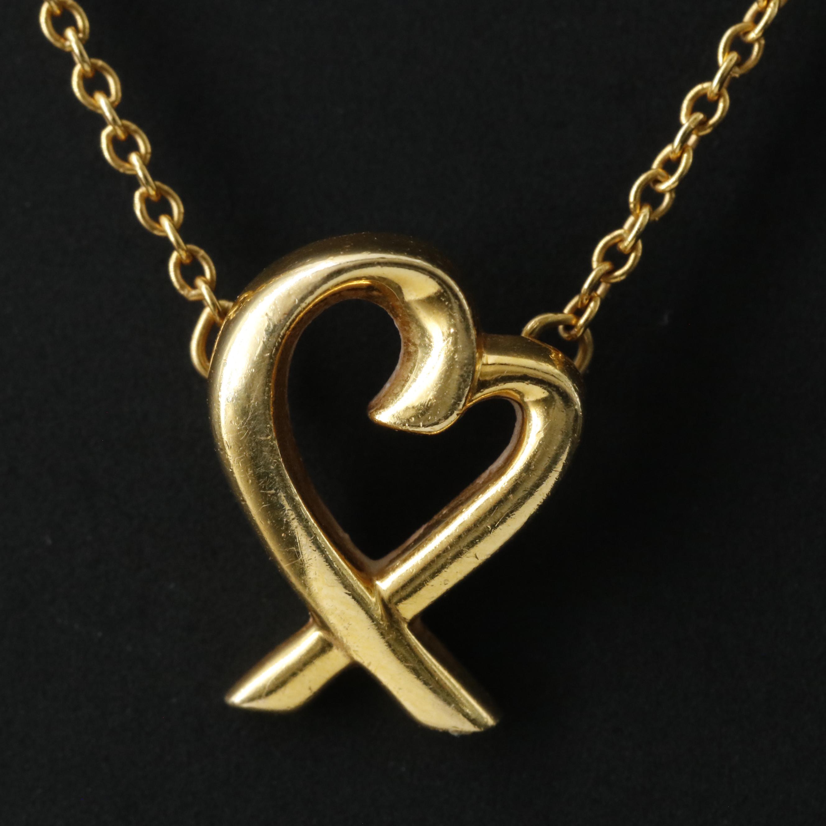 Paloma Picasso for Tiffany & Co. Loving Heart 18K Necklace