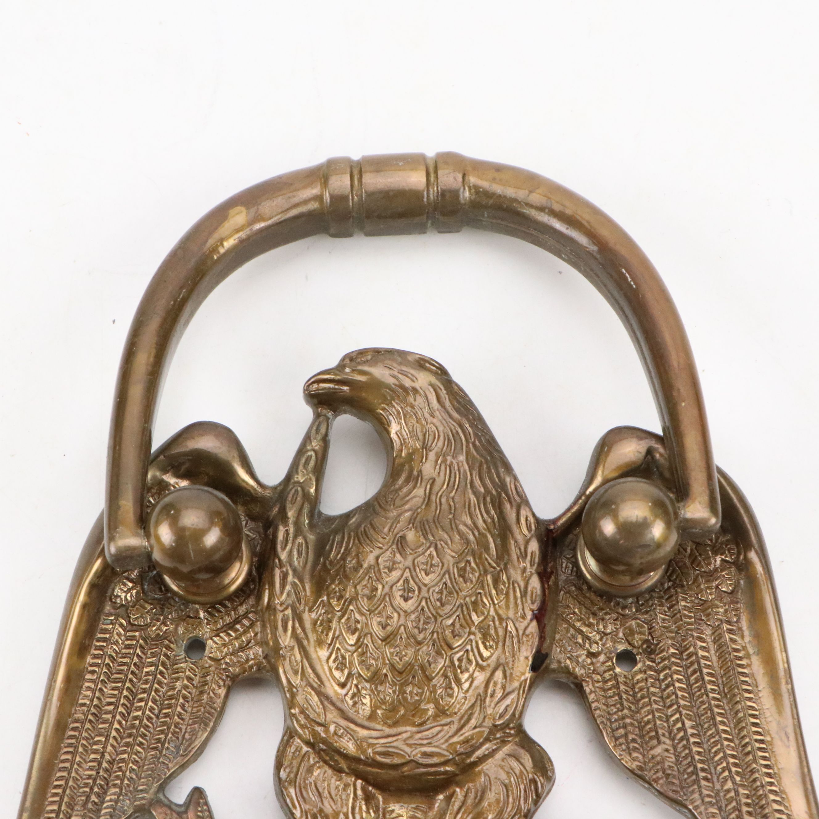 Federal Style Eagle Form Bronze Door Knocker