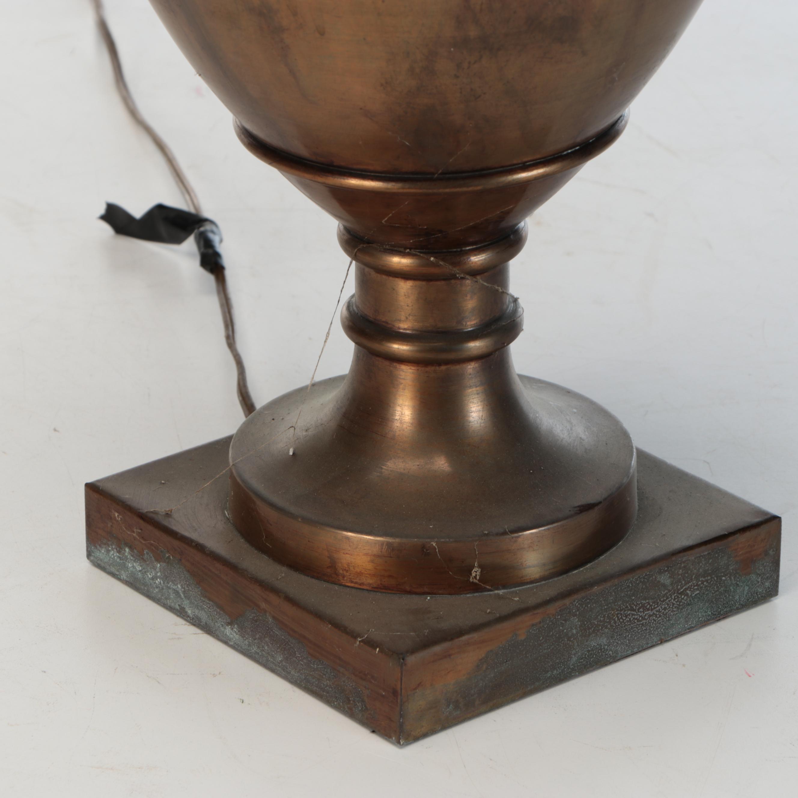 Marbro Lamp Co. Italian Brass Urn Table Lamp