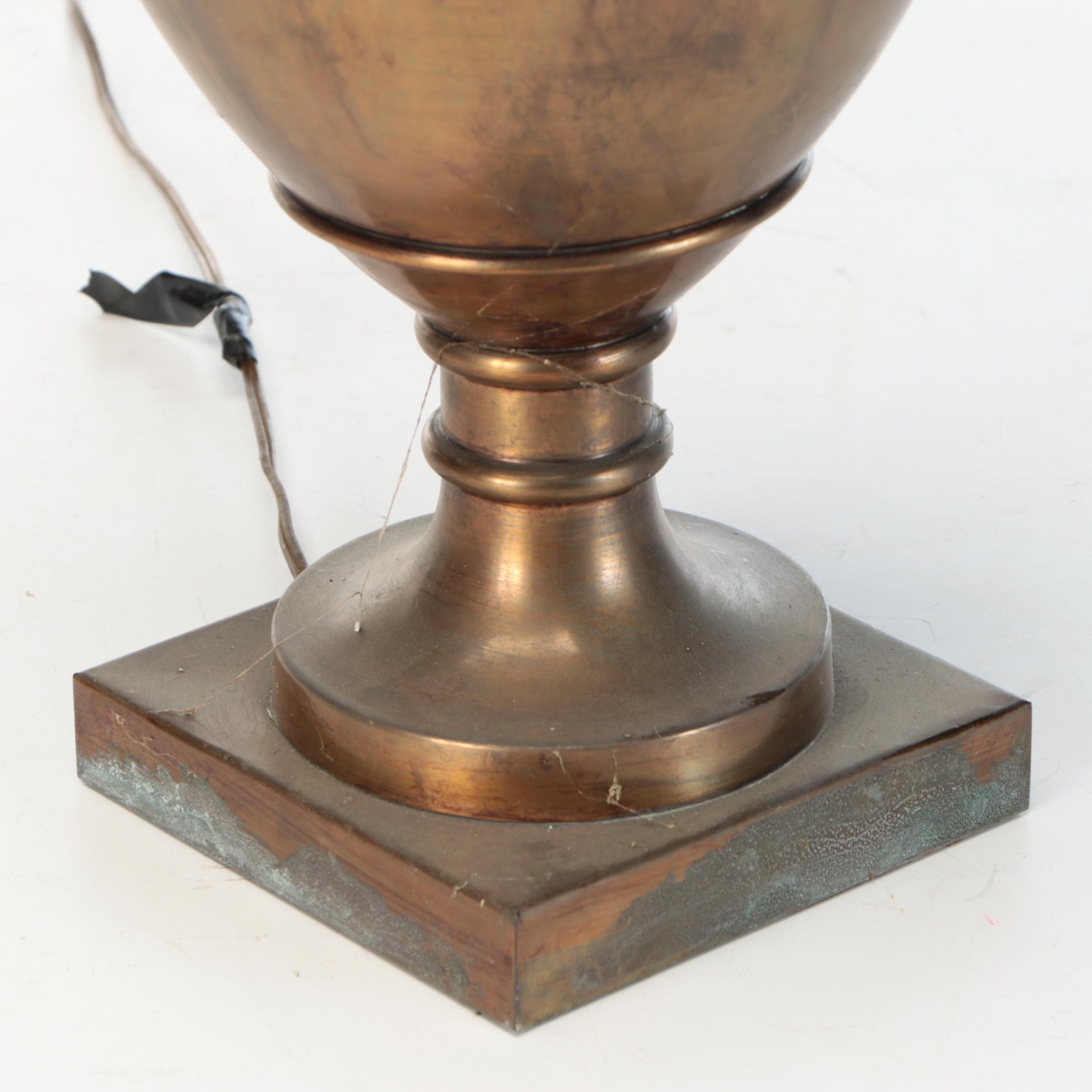 Marbro Lamp Co. Italian Brass Urn Table Lamp