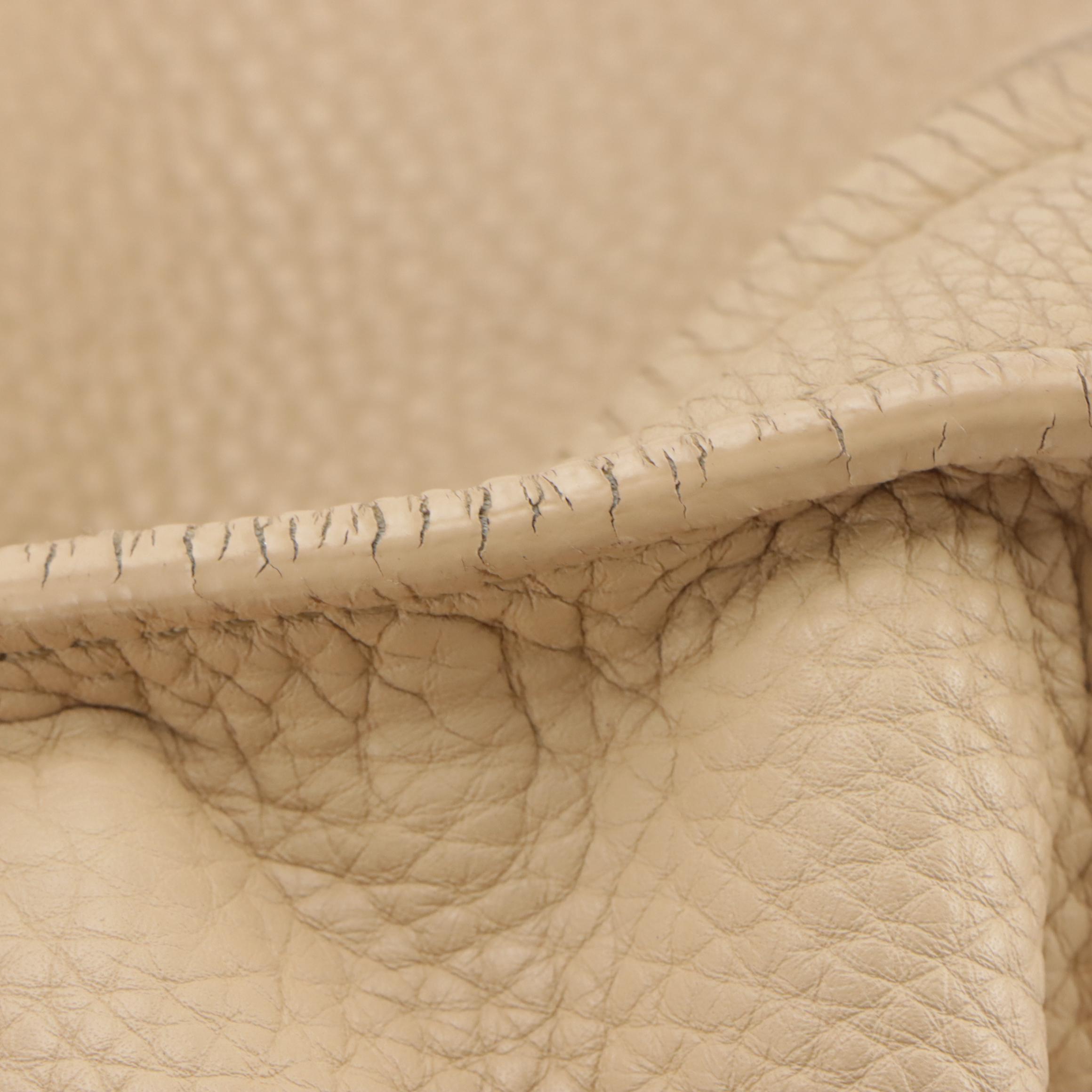 Céline Mini Luggage Tote in Beige Calfskin Leather