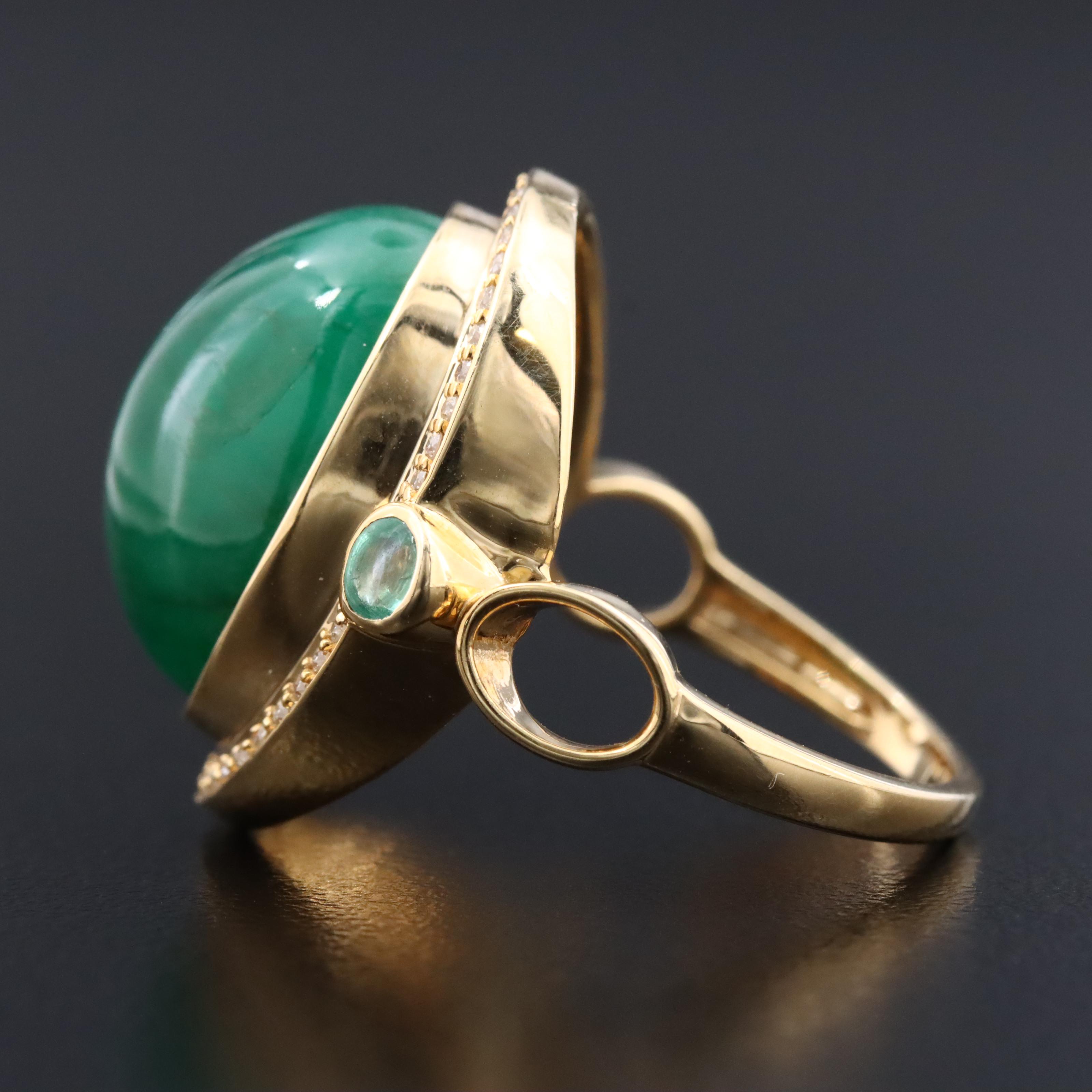 14K 11.07 CTW Emerald and Diamond Ring with IGI Jewelry Report