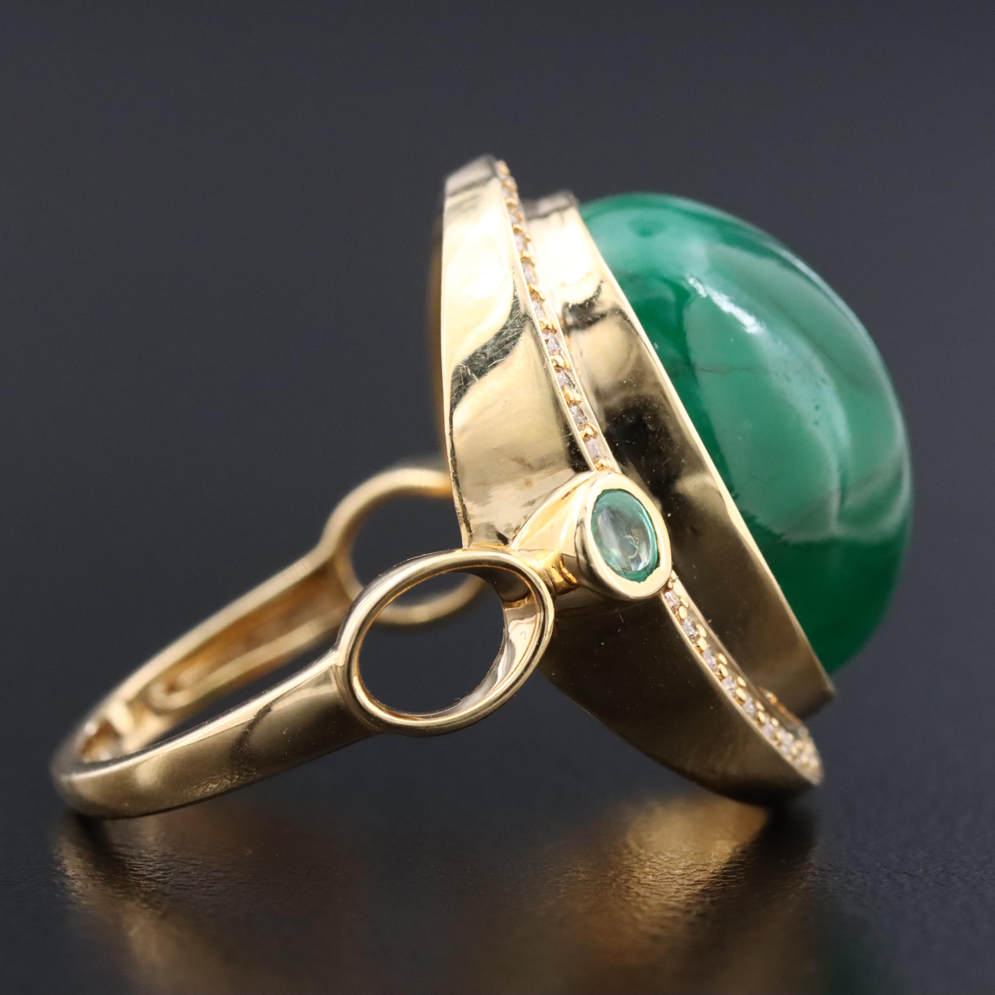 14K 11.07 CTW Emerald and Diamond Ring with IGI Jewelry Report