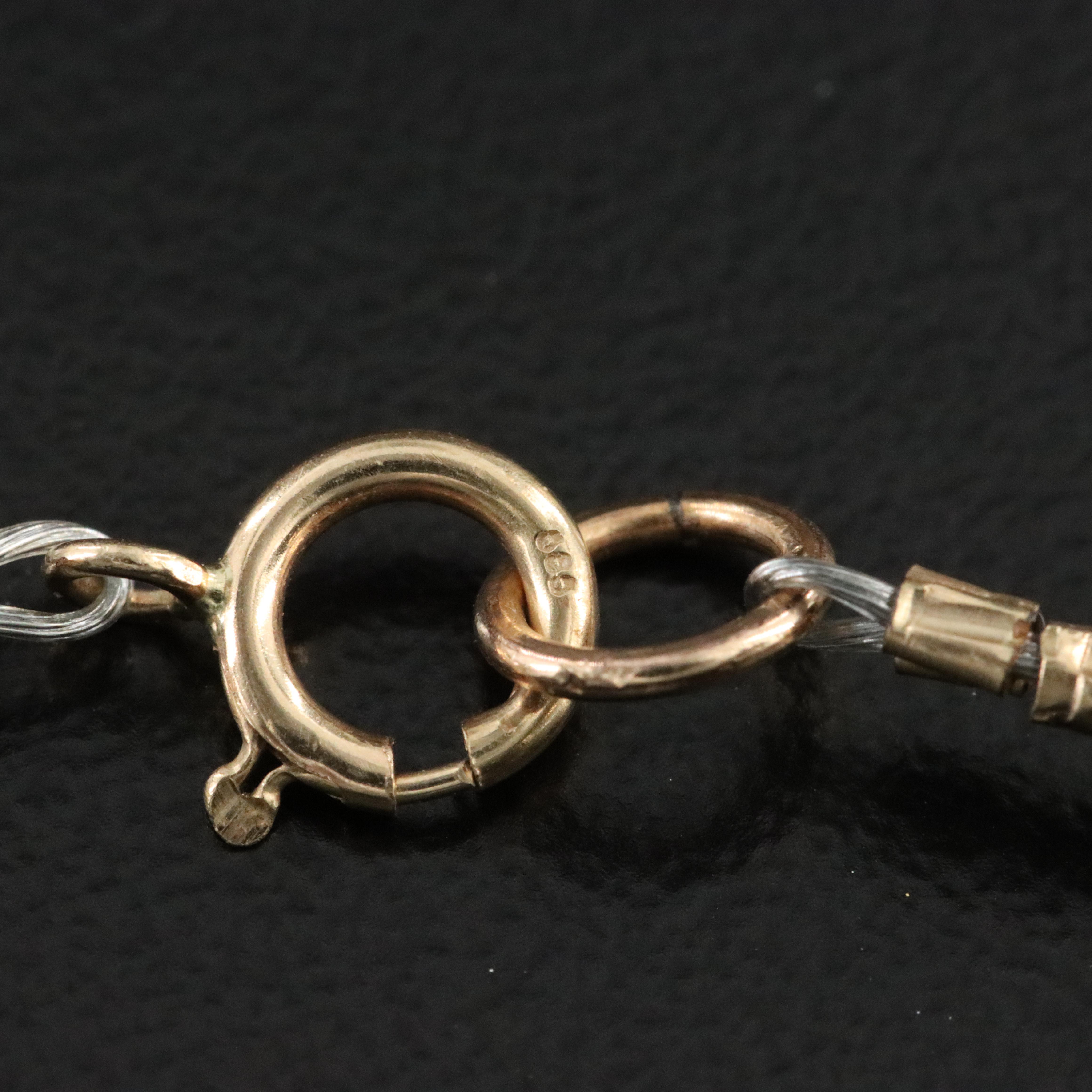 Citrine and Amethyst Bead Necklace with 14K Clasp