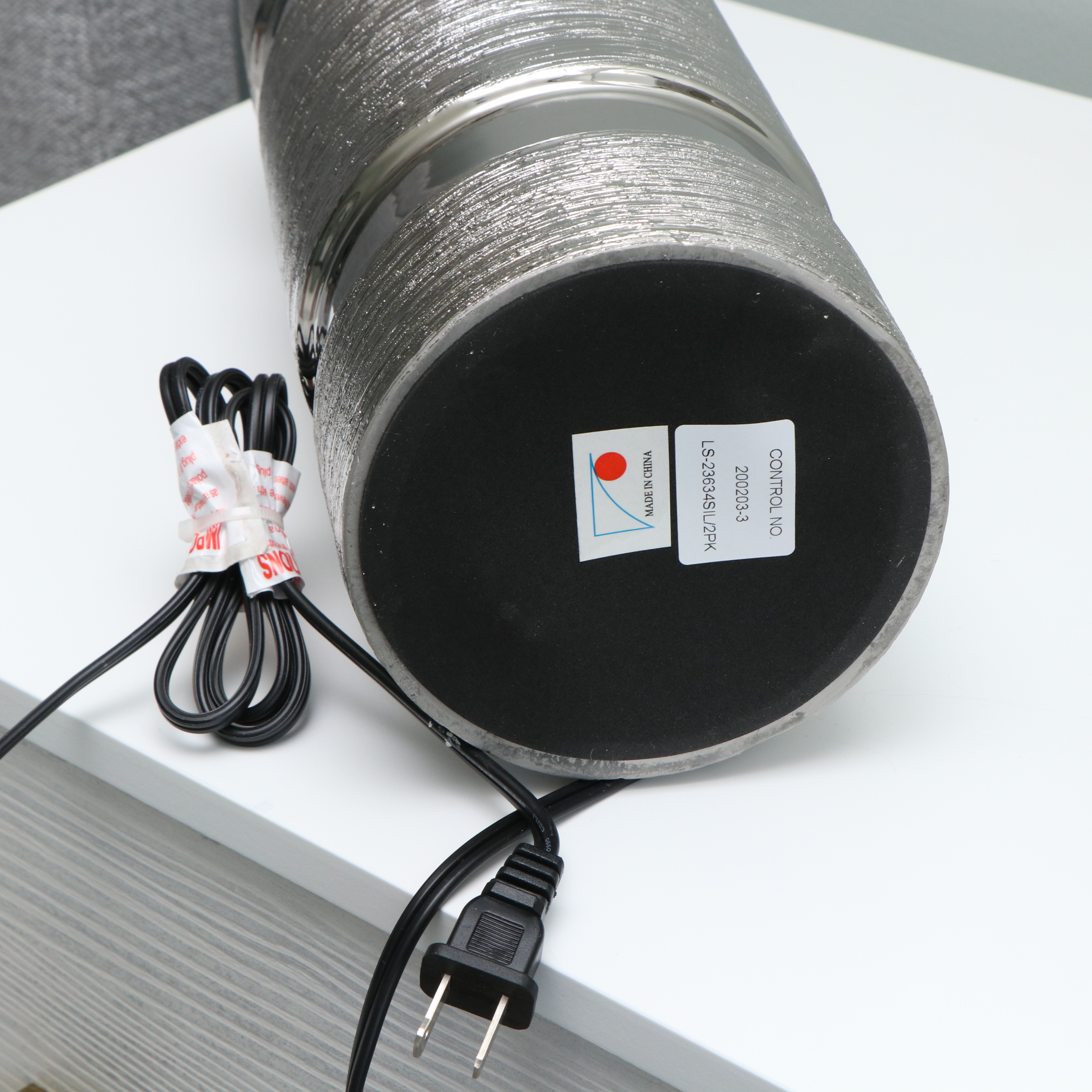 Pair of Lite Source "Lucano" Silver Tone Table Lamps