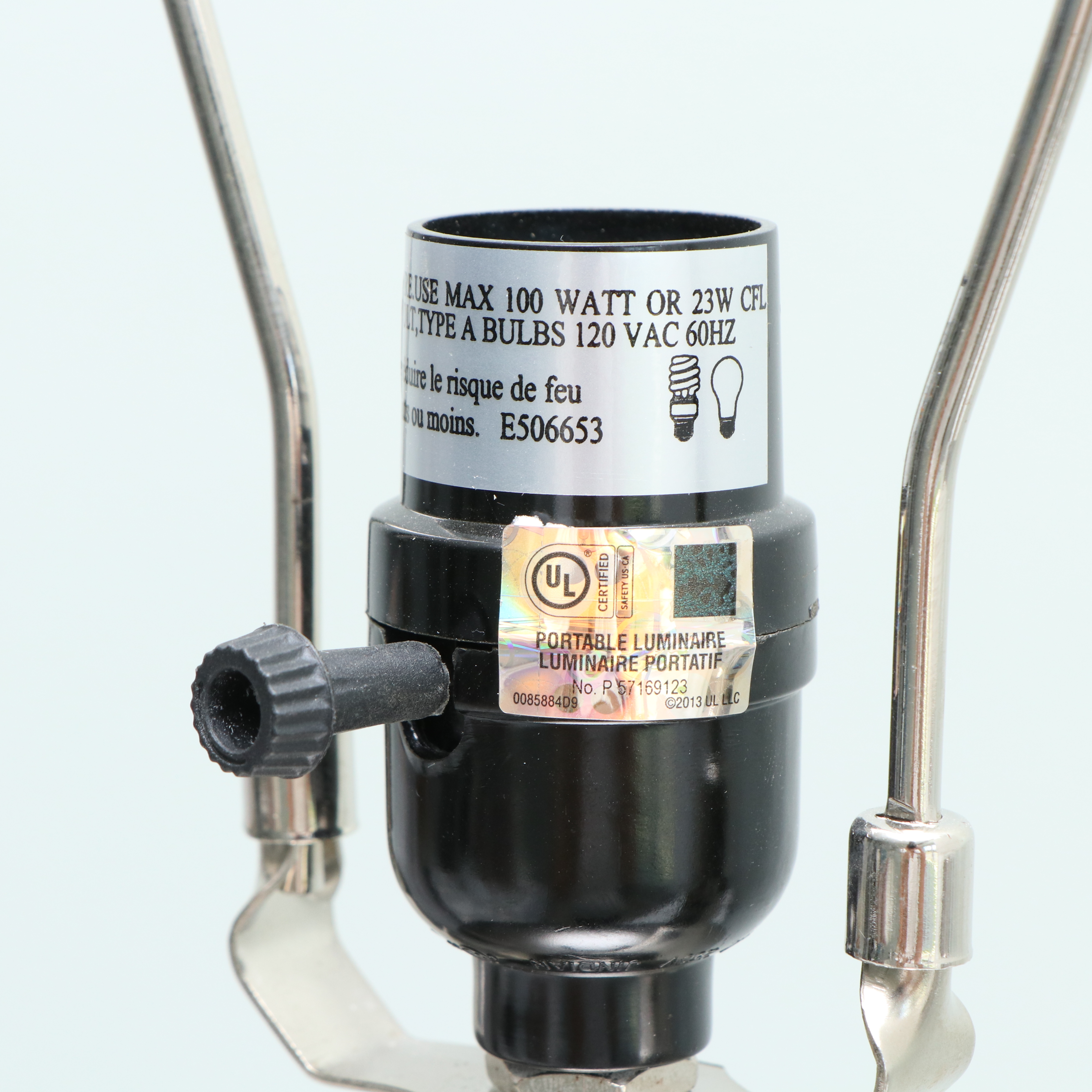 Pair of Lite Source "Lucano" Silver Tone Table Lamps