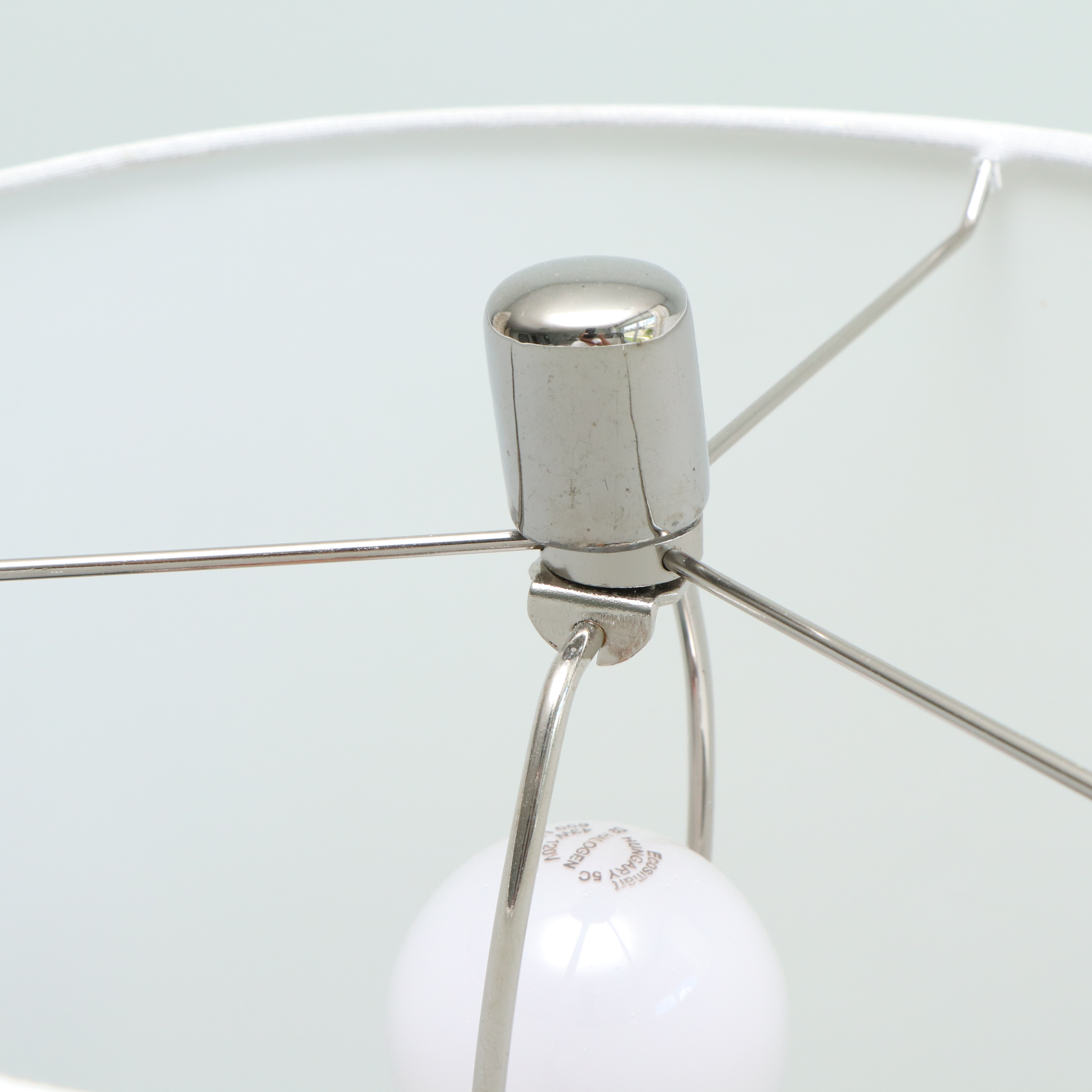 Pair of Lite Source "Lucano" Silver Tone Table Lamps