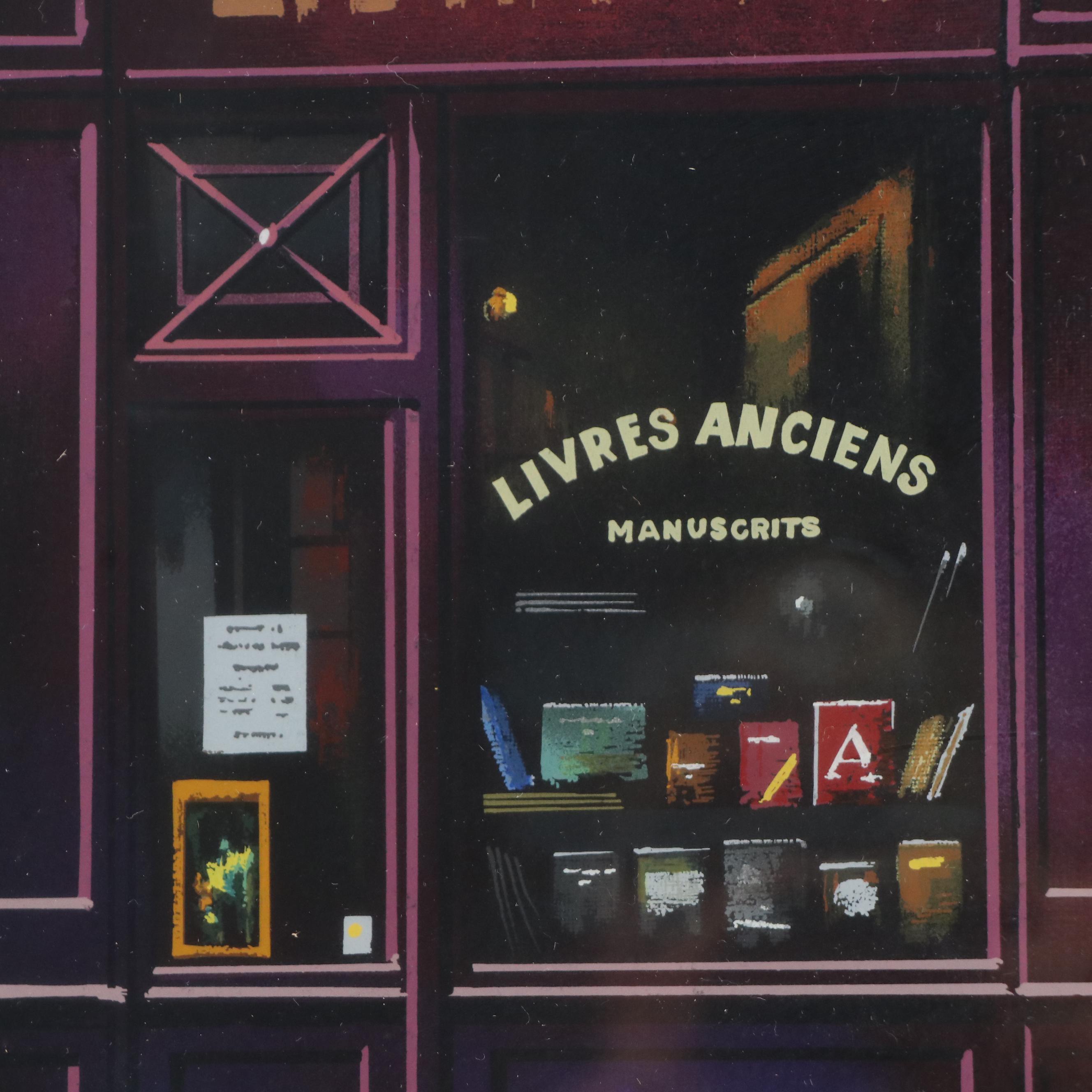 Thomas Pradzynski Serigraph "Librairie"