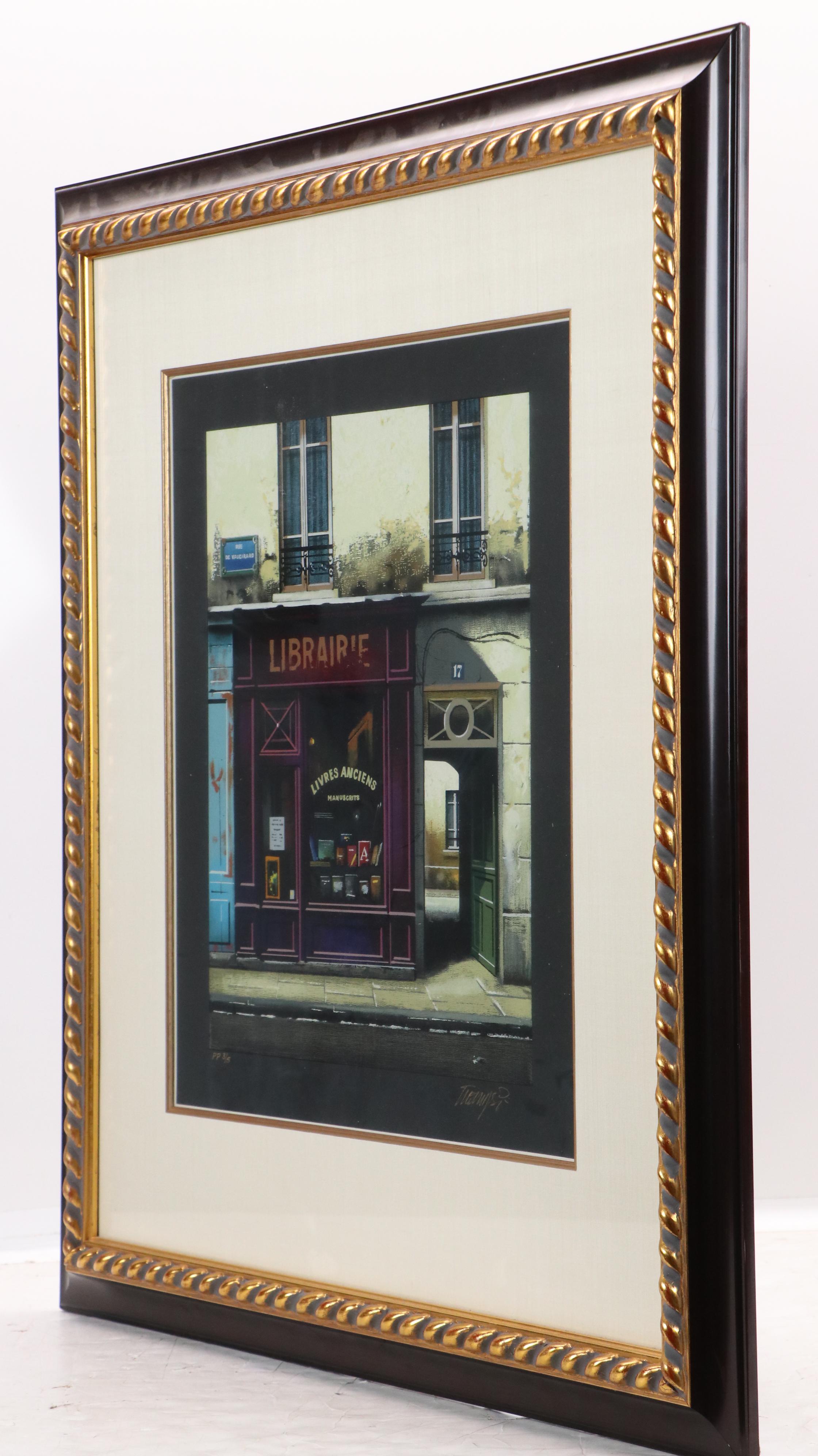 Thomas Pradzynski Serigraph "Librairie"