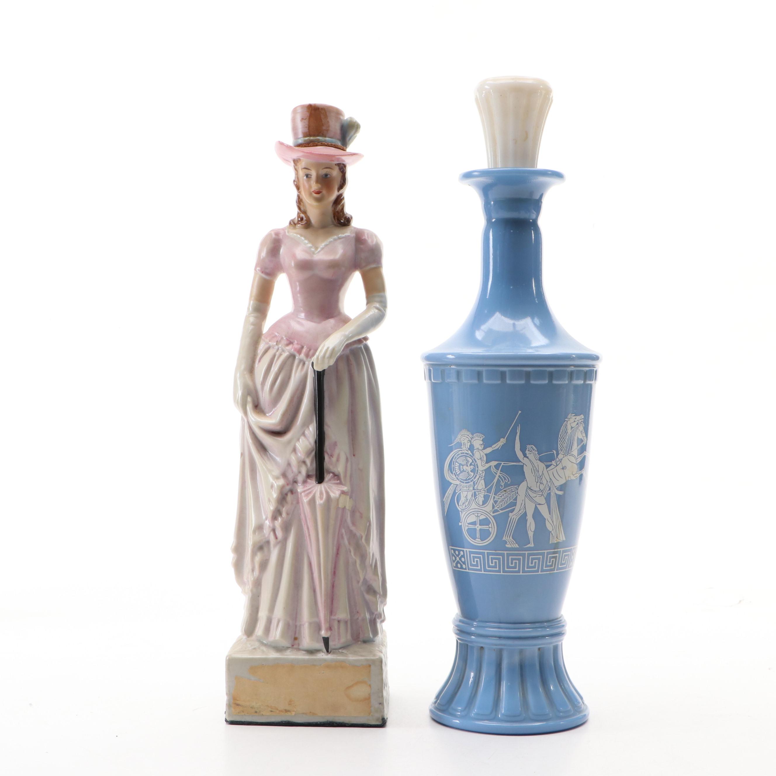 Vintage Figural and Other Novelty Decanters, Mid to Late 20th Century