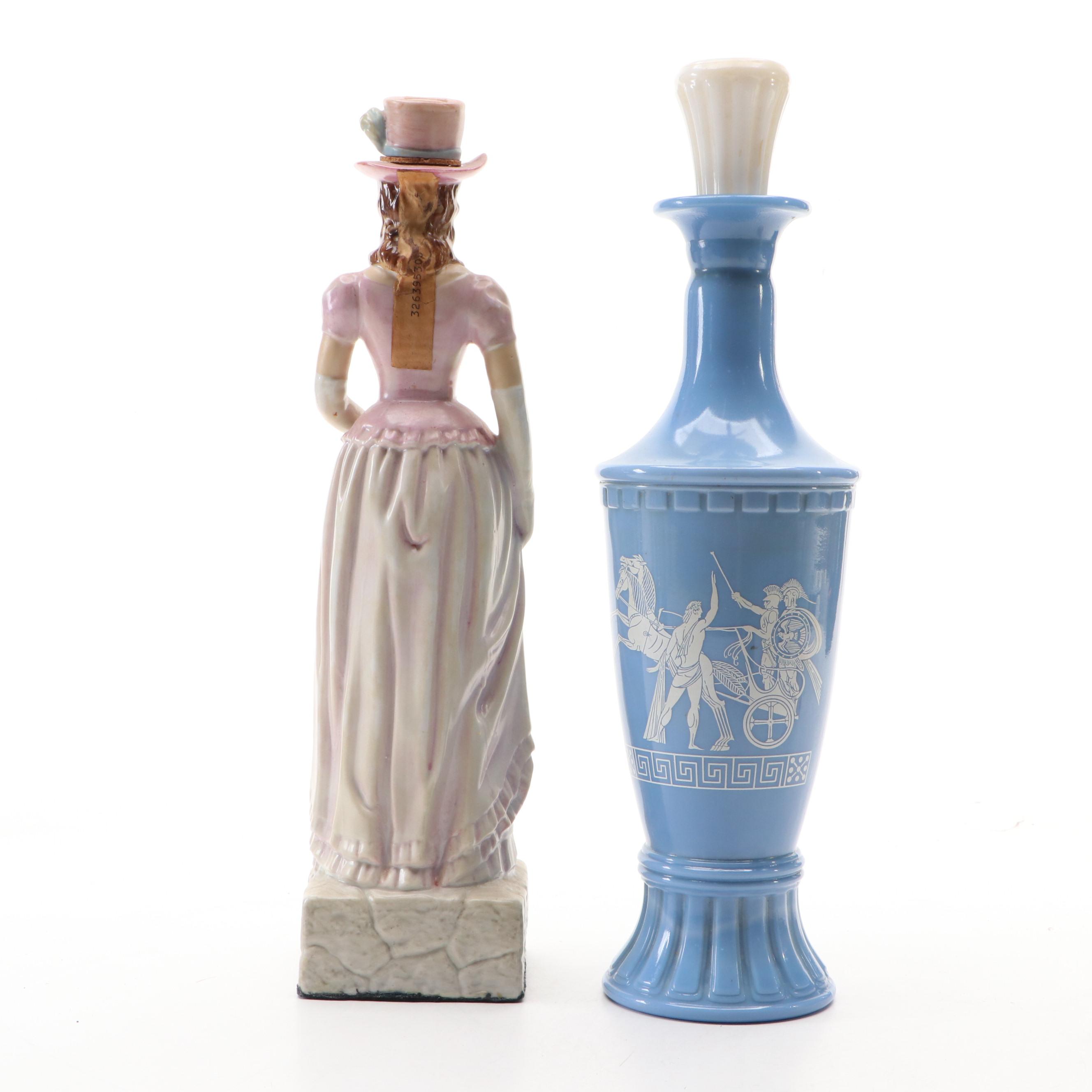Vintage Figural and Other Novelty Decanters, Mid to Late 20th Century