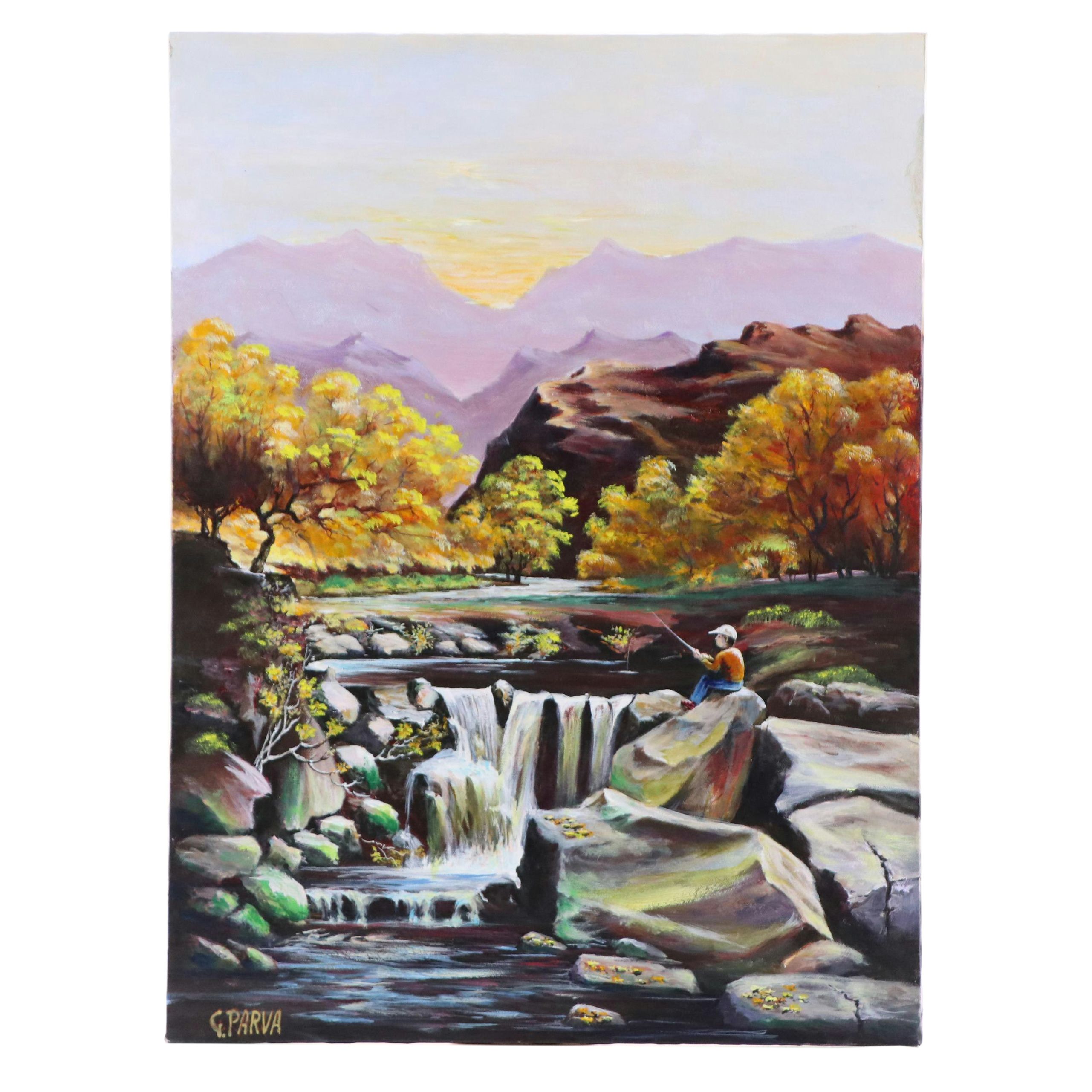 G. Parva Acrylic Landscape Painting