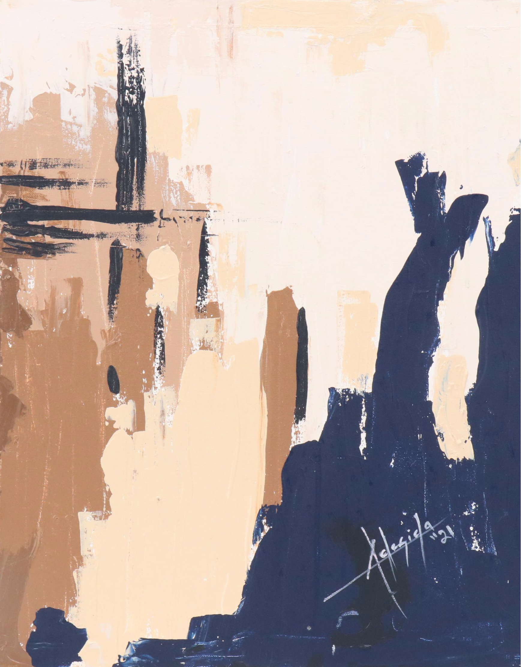 Adedotun Adesida Abstract Acrylic Painting, 2021