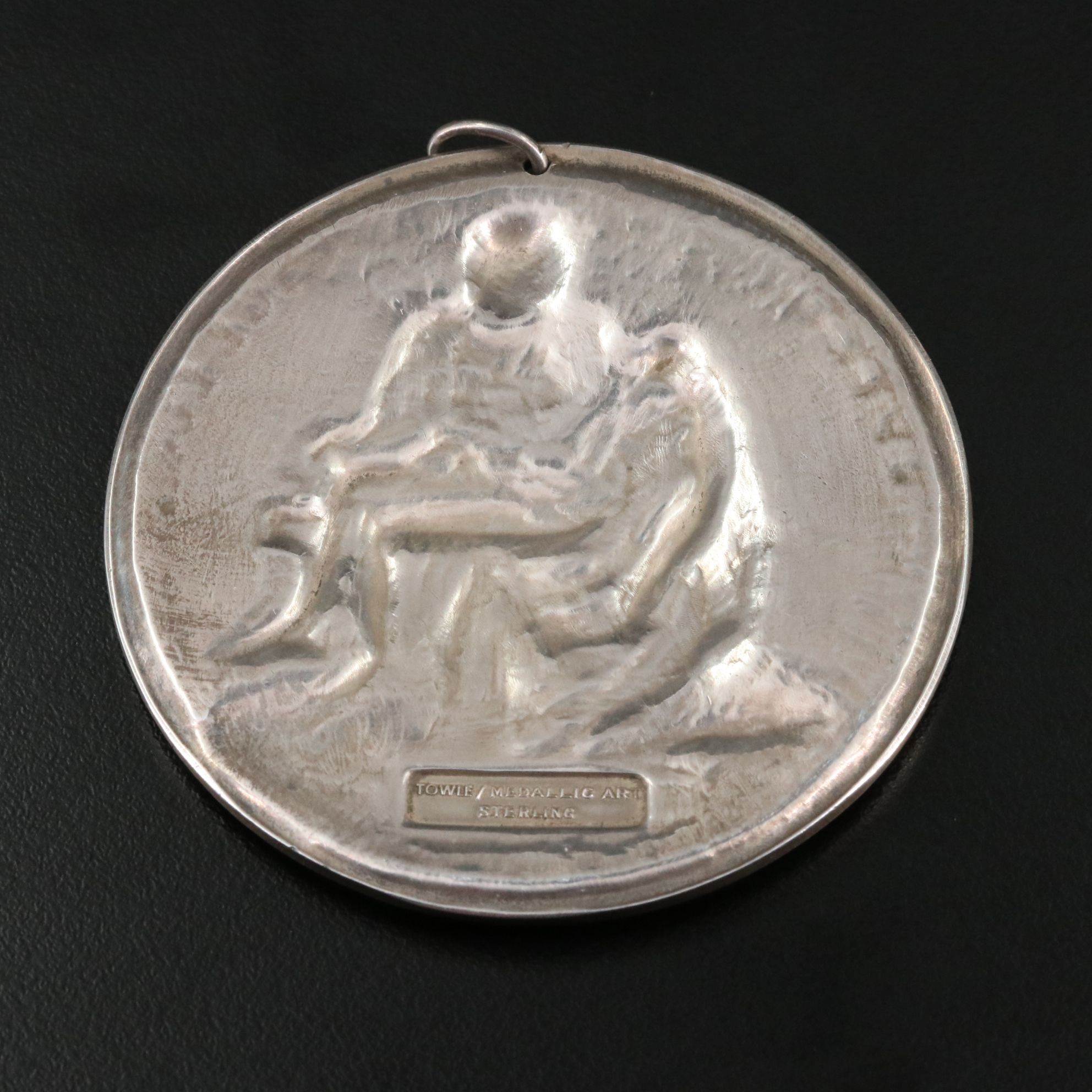 1964 Uni Face Sterling Silver Michelangelo Medal