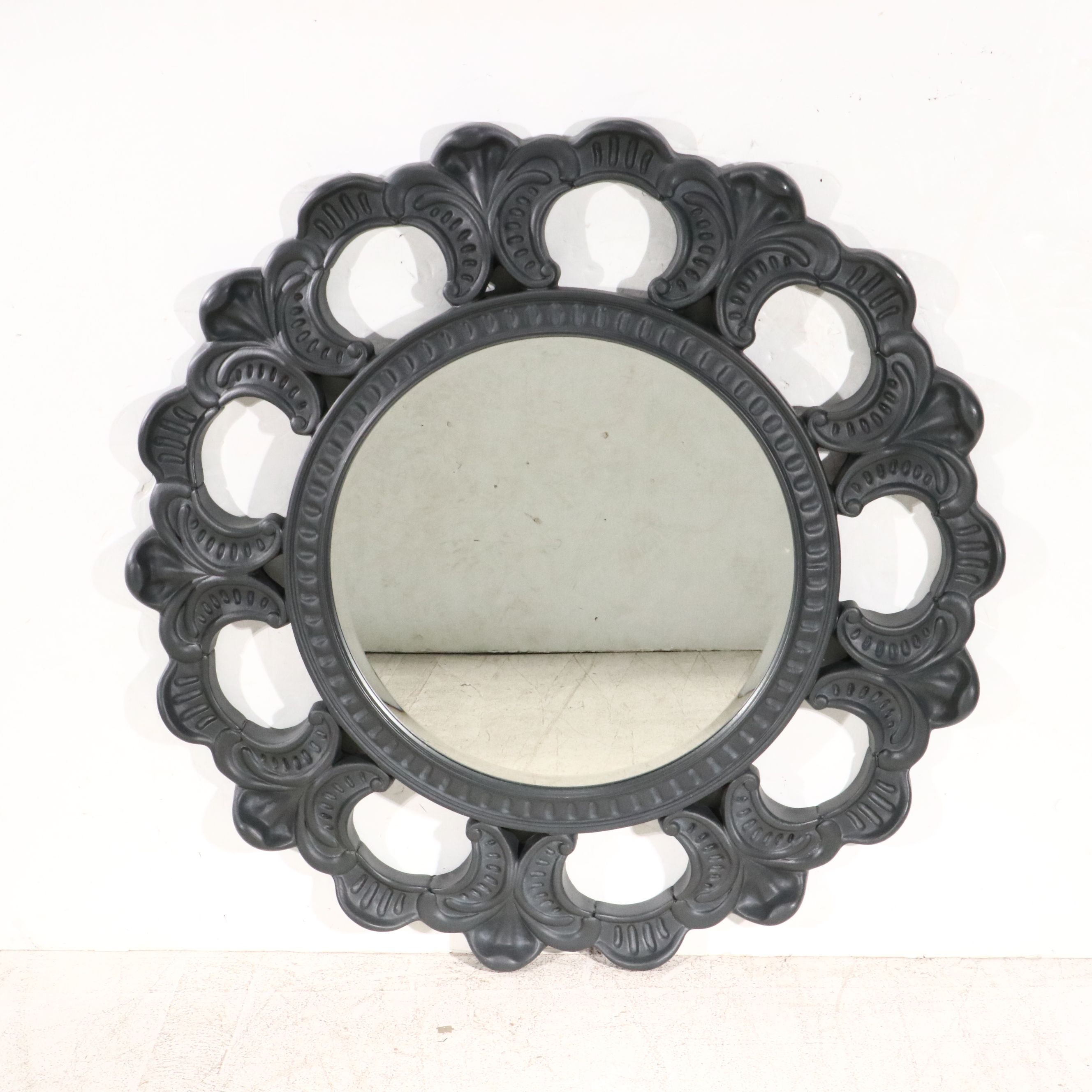 Pair of Stanley Furniture "Aurora" Oversized Medallion Style Wall Mirrors