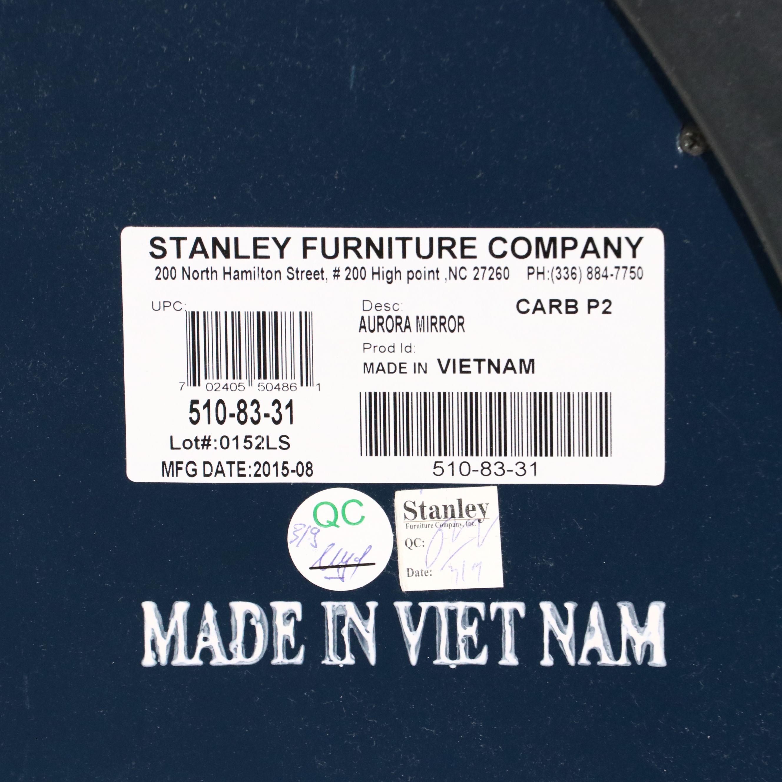 Pair of Stanley Furniture "Aurora" Oversized Medallion Style Wall Mirrors