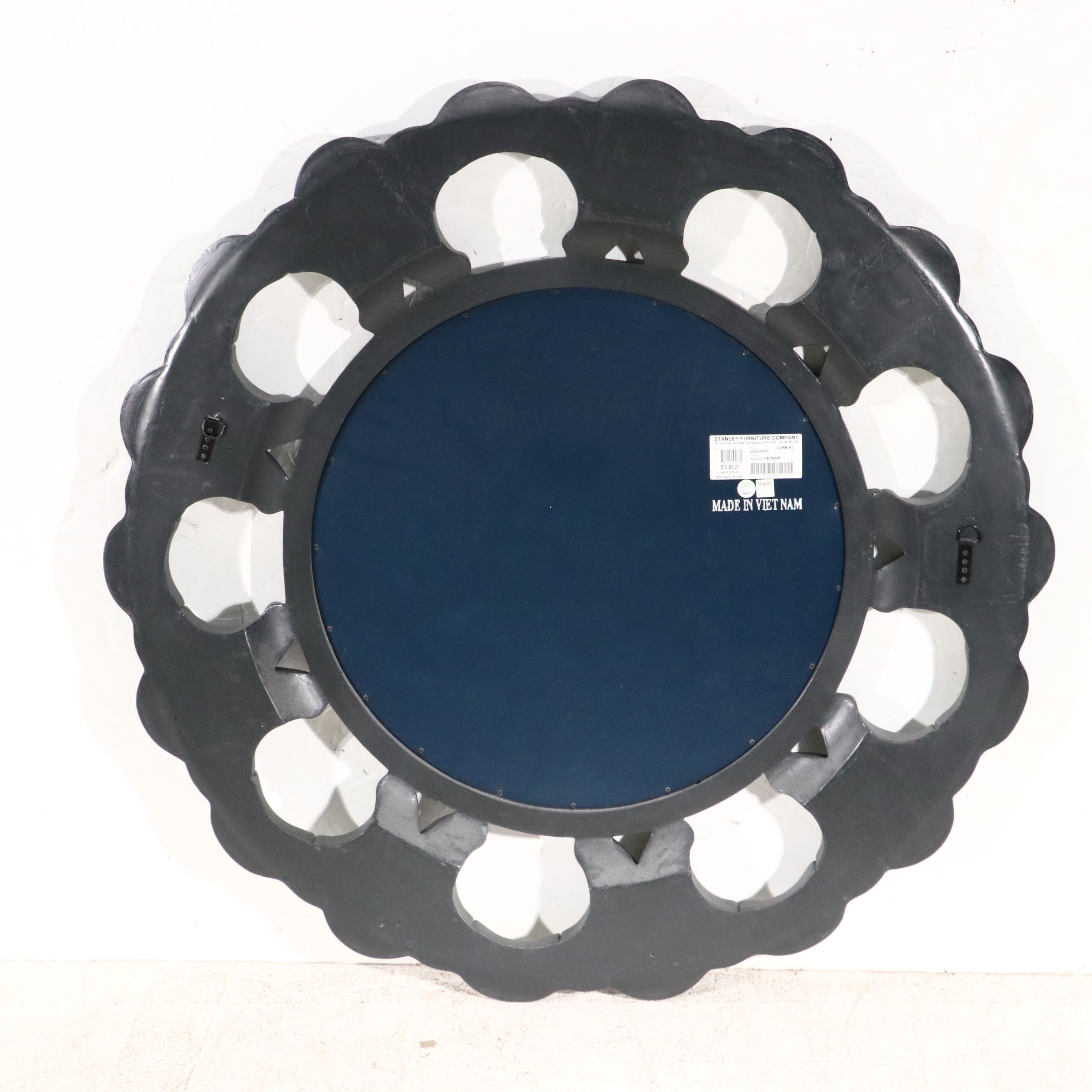 Pair of Stanley Furniture "Aurora" Oversized Medallion Style Wall Mirrors