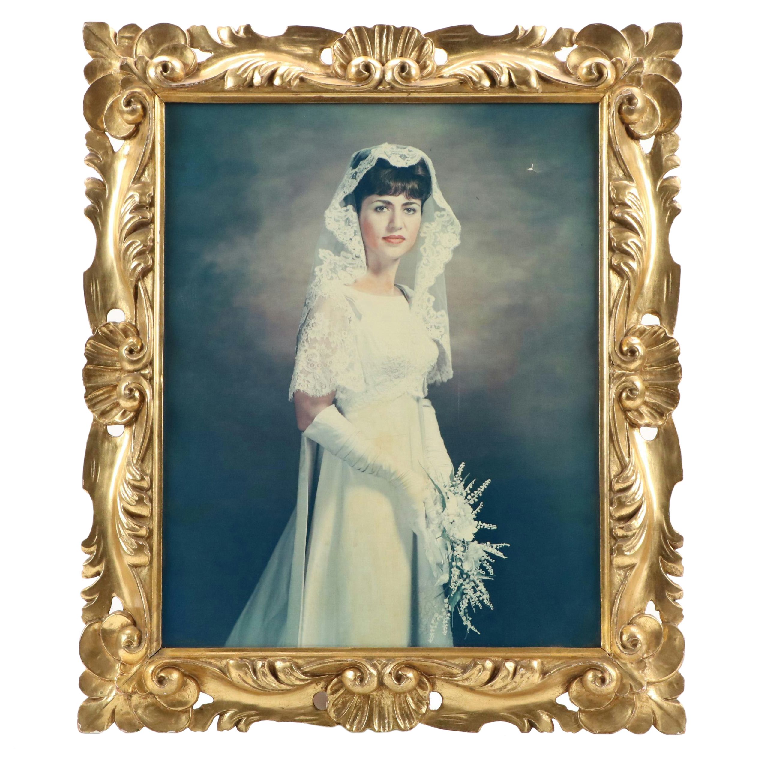 Chromogenic Color Wedding Portrait, Mid-20th Century