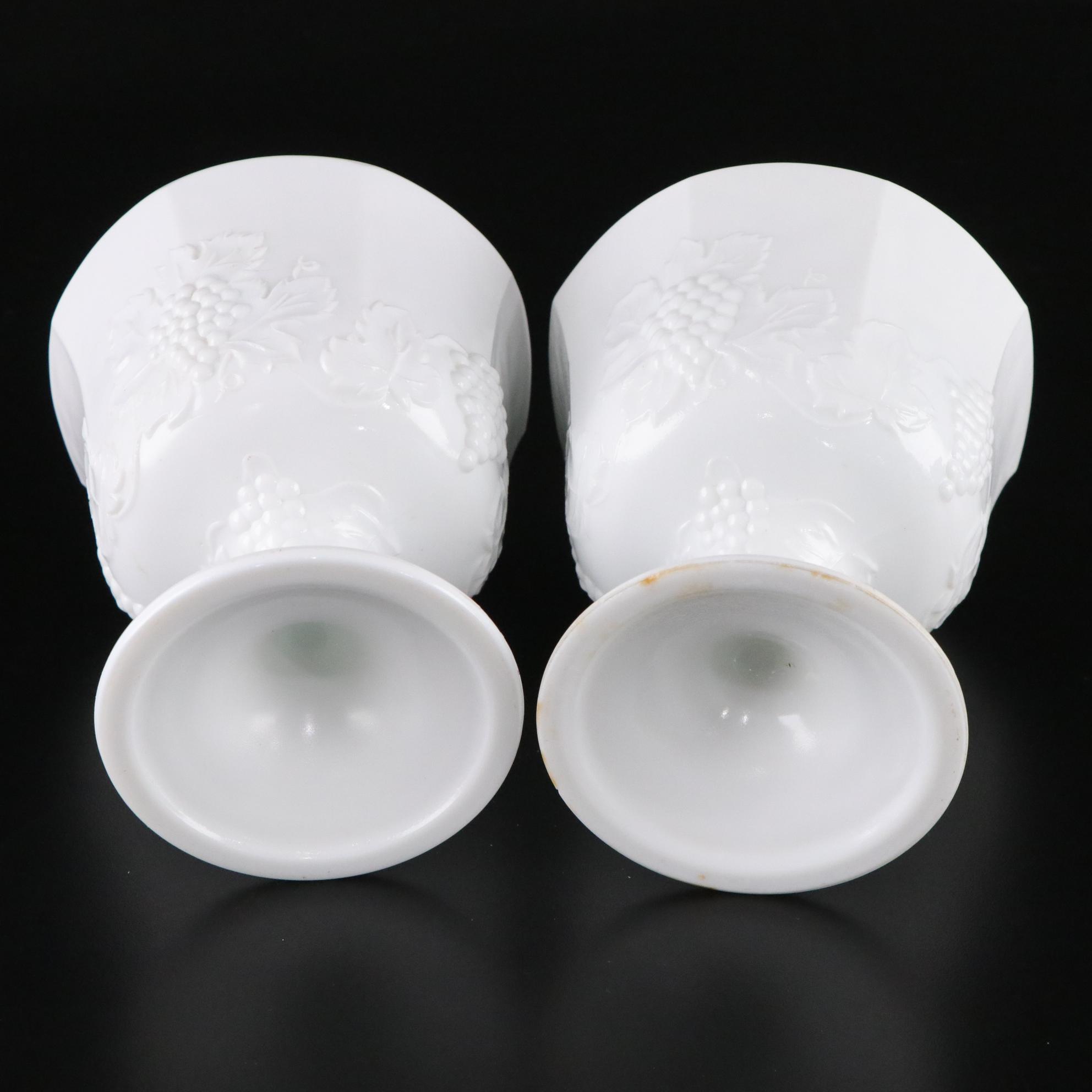 Westmoreland Paneled Grape Milk Glass Compote, White Colony "Harvest" and More