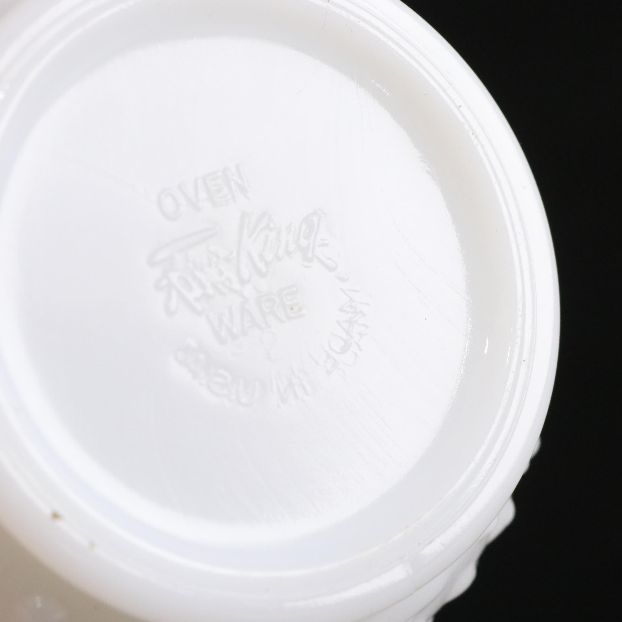 Westmoreland Paneled Grape Milk Glass Compote, White Colony "Harvest" and More