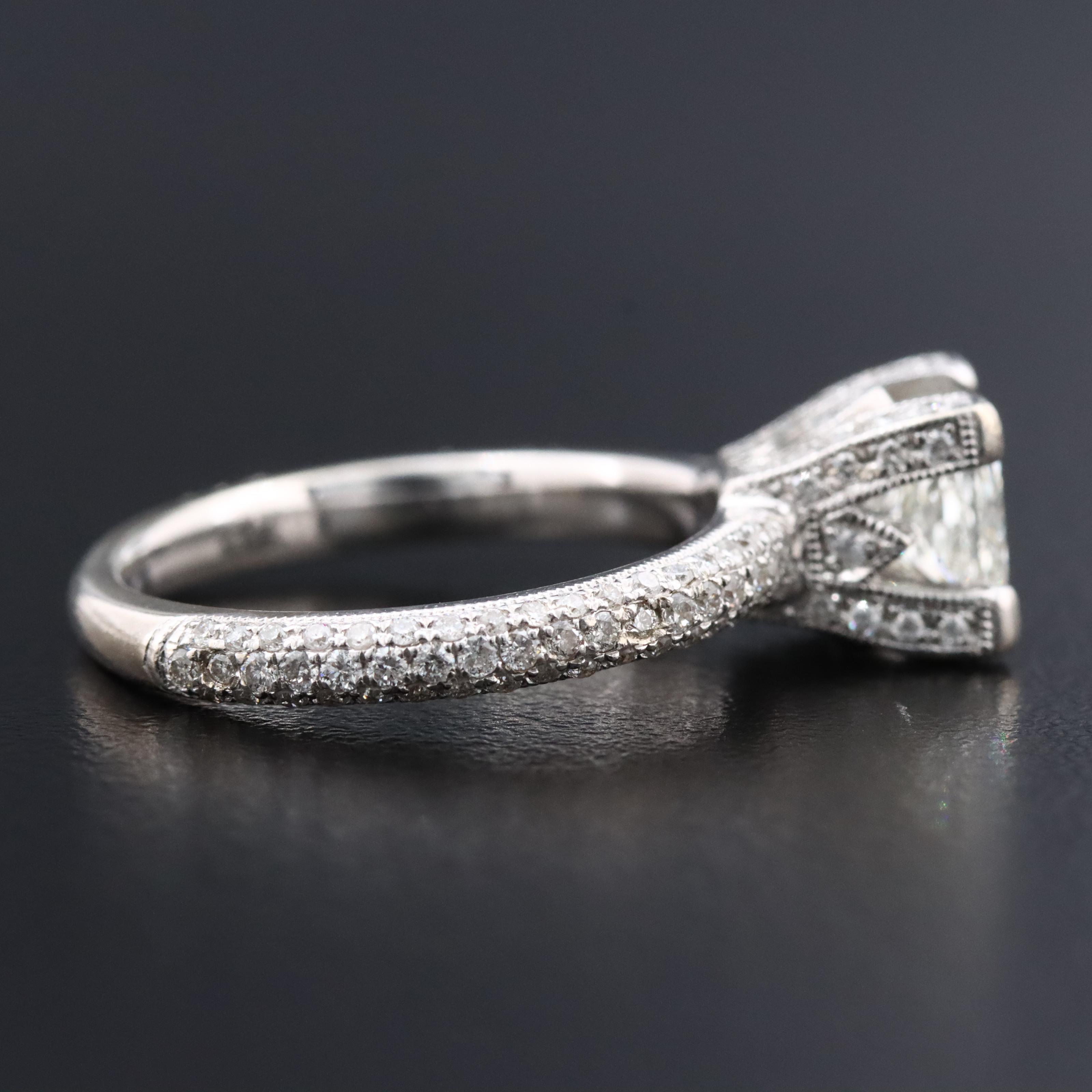 S. Kashi 14K 1.74 CTW Diamond Ring with Online GIA Report