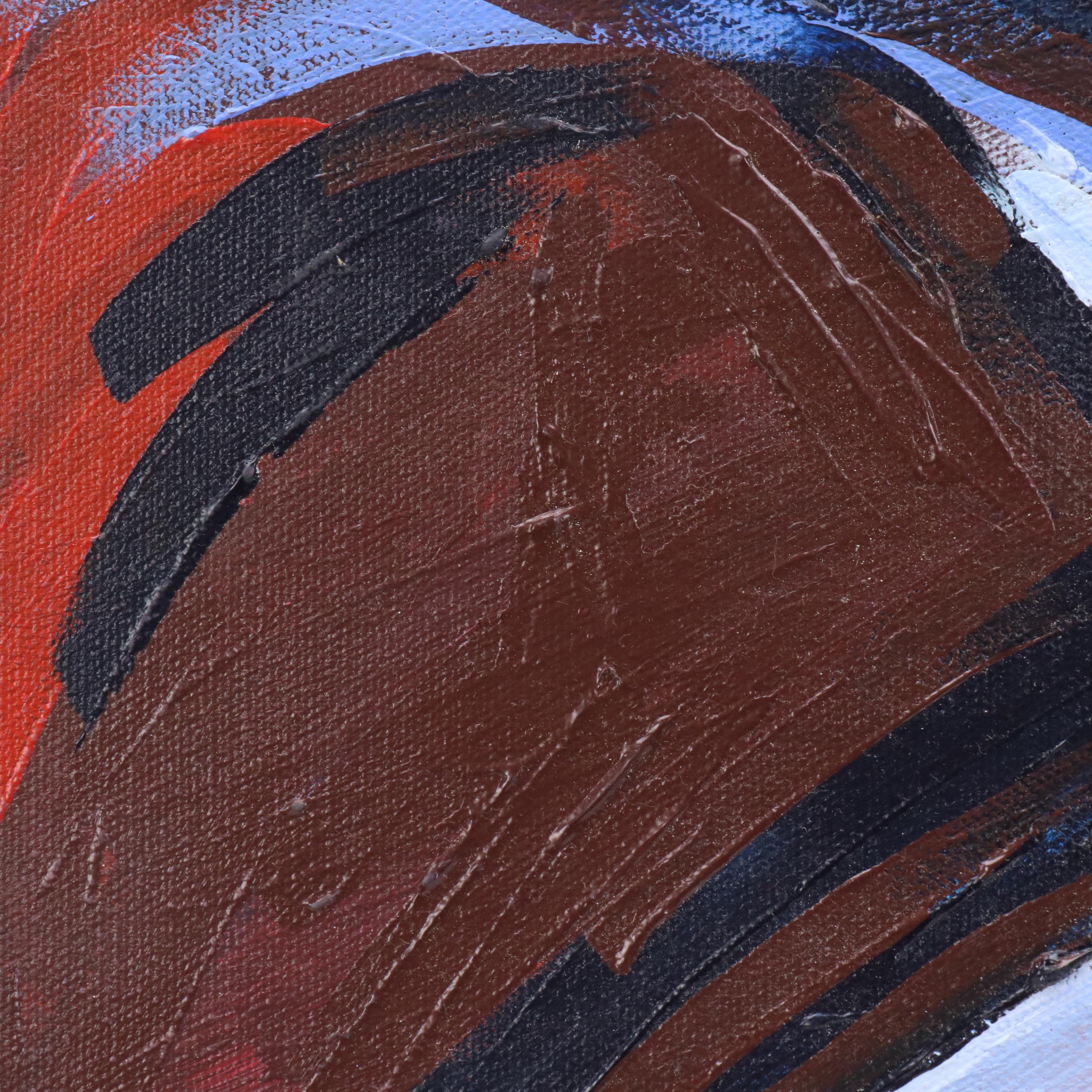 Adedotun Adesida Abstract Acrylic Painting, 21st Century